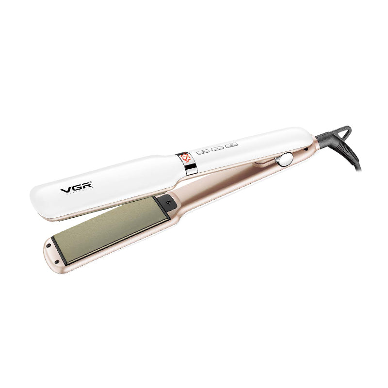 VGR Piastra Capelli | Professionale | Larga 42mm | Rivestita in Ceramica | Display LCD | V-520