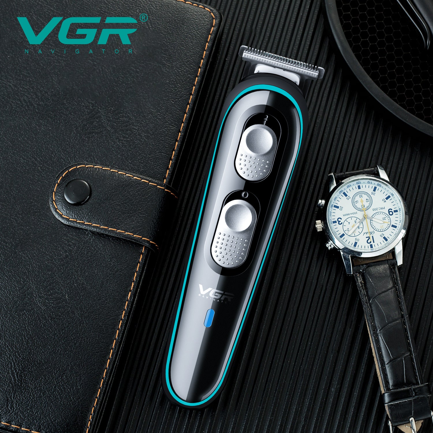 VGR Rasoio Capelli | Professionale | Impermeabile | Rifinitura | Tagliacapelli | Ricaricabile | V-055