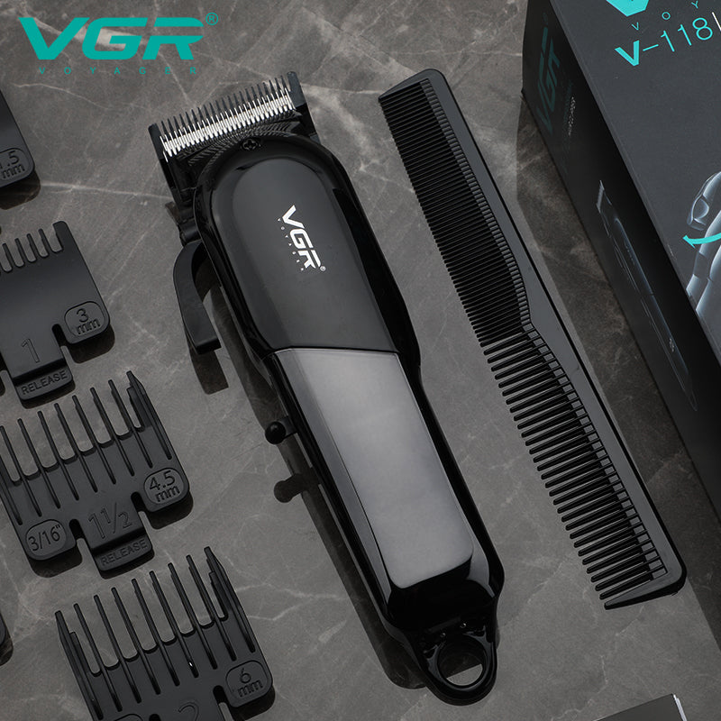 VGR Rasoio Capello | con/senza Filo | Display | Led Rasoio | Professionale | VGR V-118