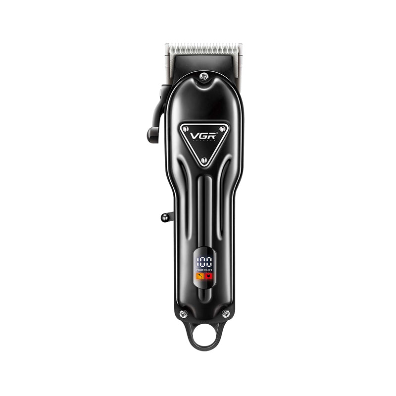 VGR Rasoio Professionista | Batteria | Registrabile | Portatile | Digitale Visualizzazione | Tagliatore per Uomini V-O51