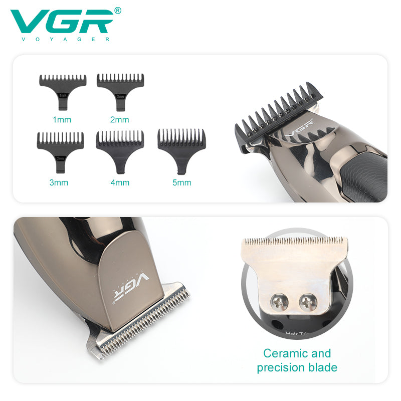 VGR Regola Barba | Trimmer | Professionale | USB | Senza Filo | VGR V-030