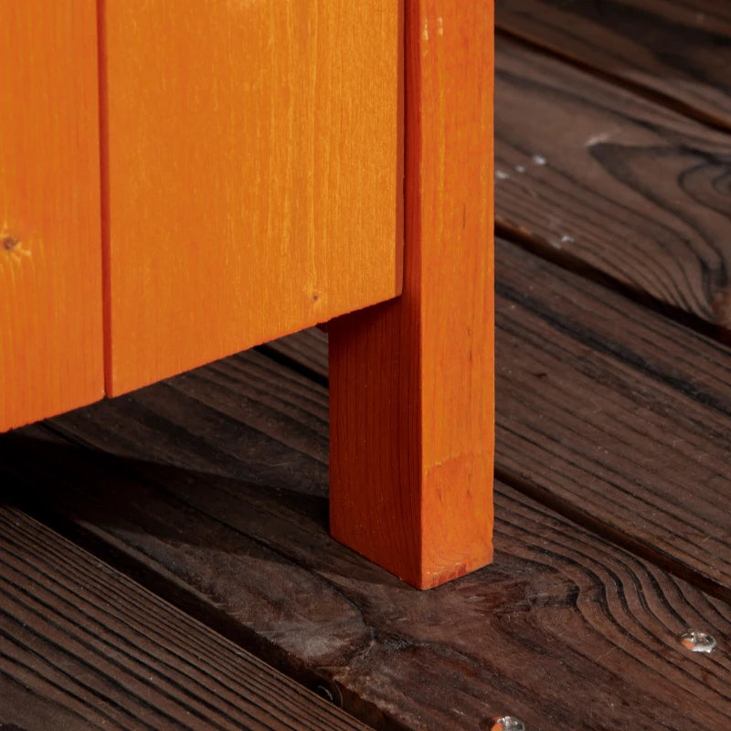Outsunny Casetta da Giardino Porta Attrezzi in Legno con 2 Ante e 3 Mensole, 84x52x188cm