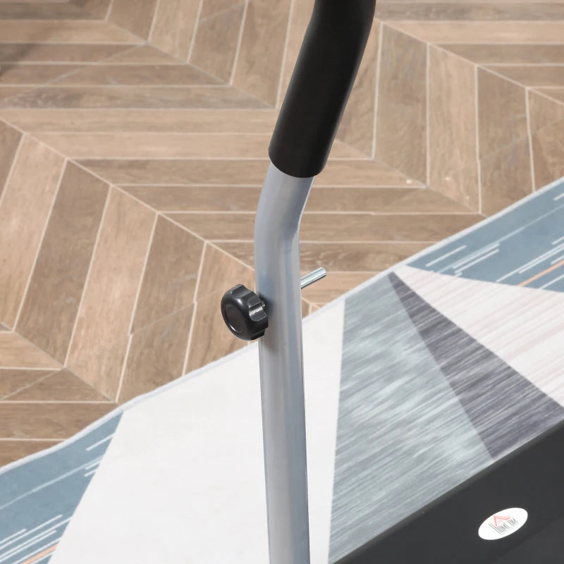 HOMCOM Tapis Roulant Elettrico e Pieghevole con Schermo LCD e 2 Ruote per Allenamento a Casa o in Ufficio, Motore 500W Velocità 10km/h
