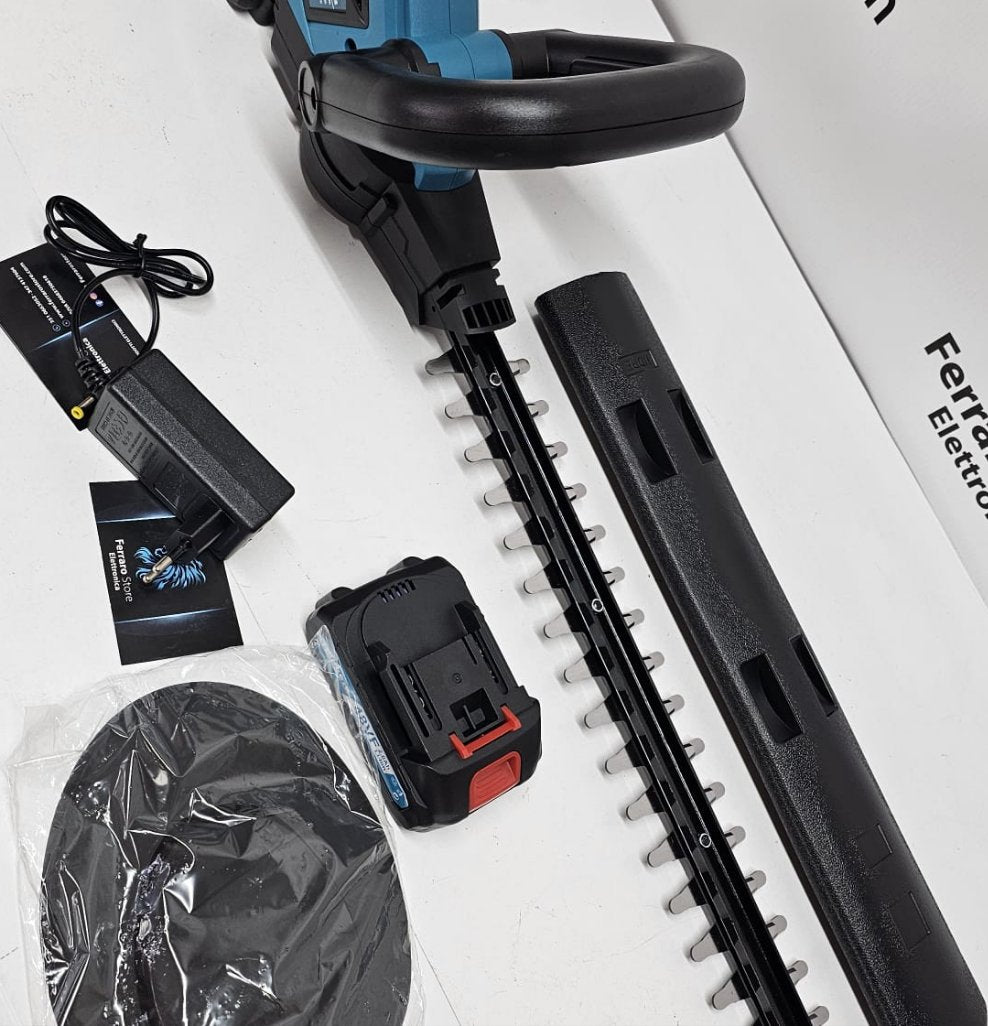Tagliasiepi a Doppia Batteria - Rasaerba, Decespugliatore a Batteria 48v, Kit Completo