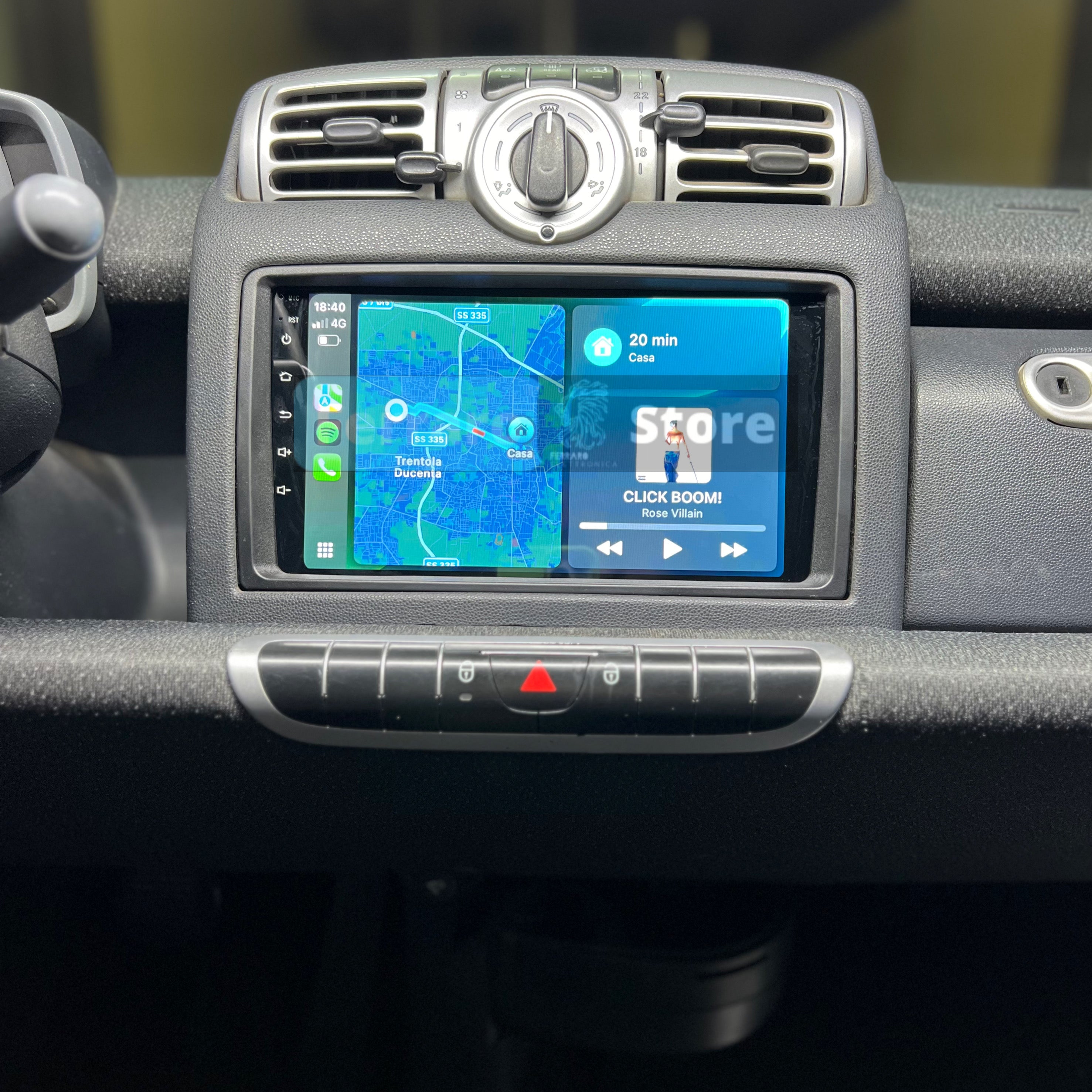 Autoradio per Smart 451 9" (2002-2015) Android, Bluetooth, CarPlay, Android Auto, 2GB/4GB/6GB/8GB Ram