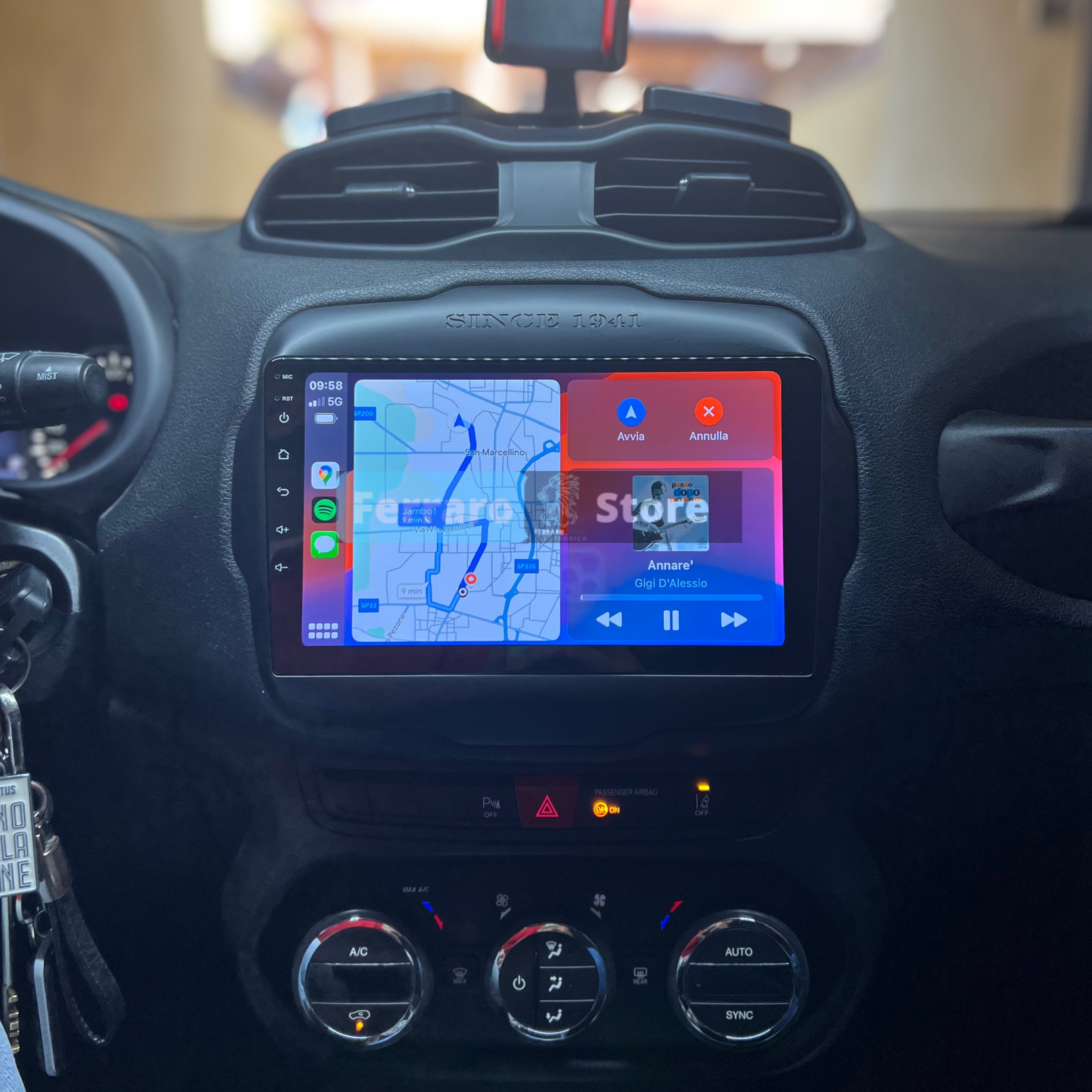 Autoradio per Jeep Renegade 9" | Android | Bluetooth | CarPlay | Android Auto | 2GB/4GB/6GB/8GB Ram