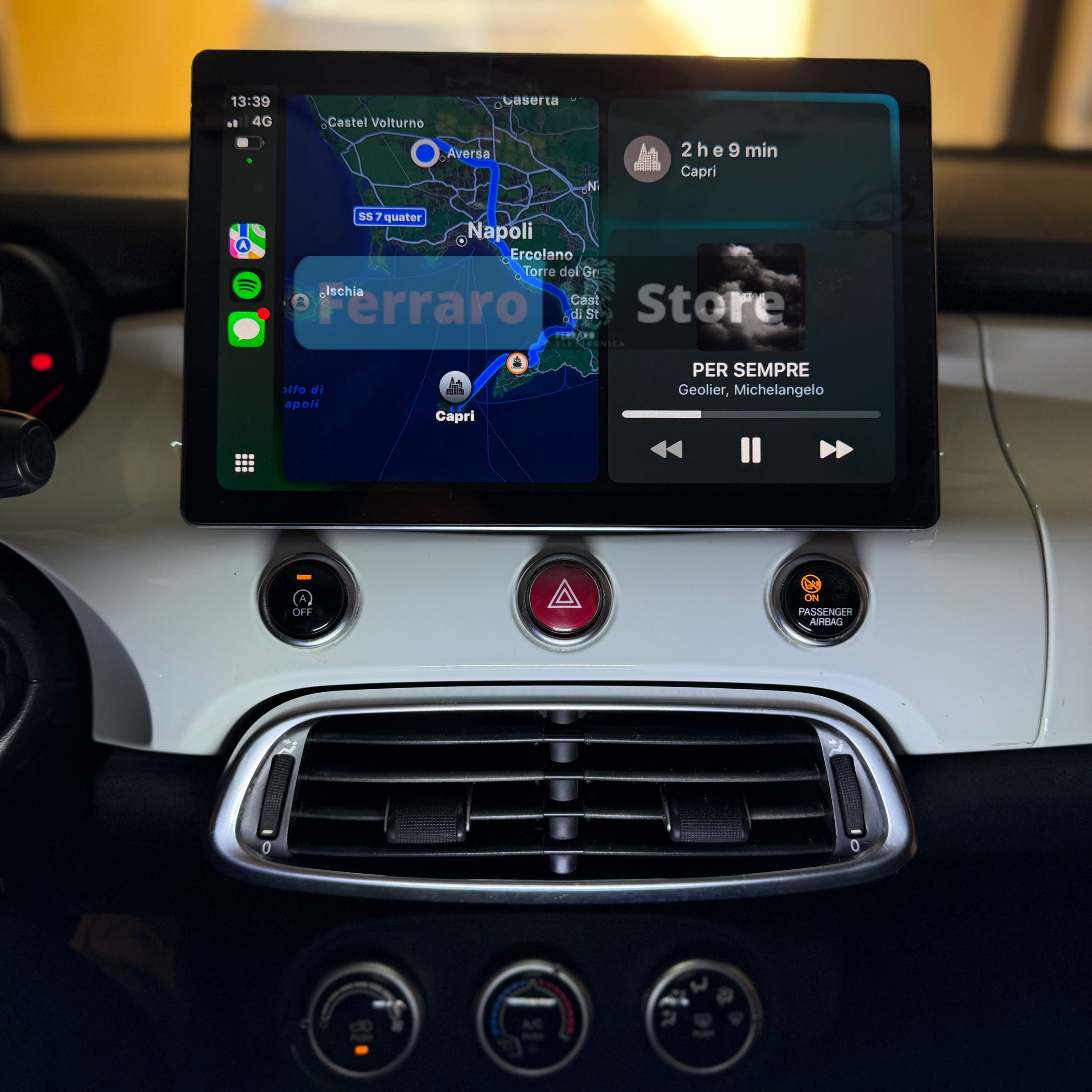 Autoradio per Fiat 500x 11.5" | 2014-2020 | Android | Bluetooth | CarPlay | Android Auto | 4/64GB Ram