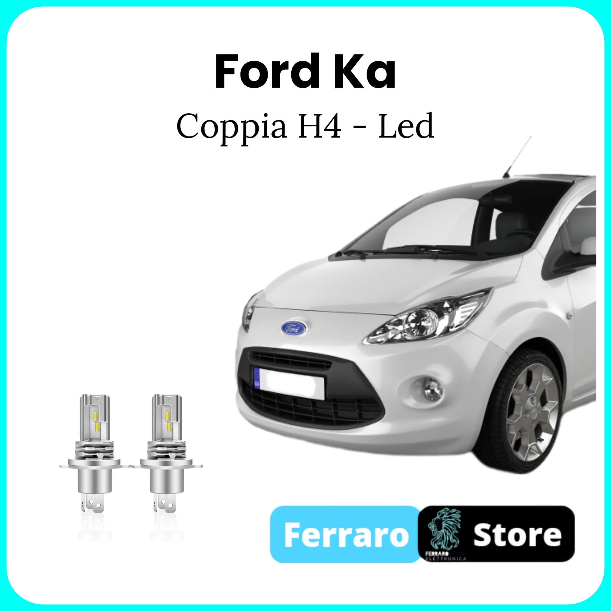 Lampade Led Anabbaglianti e Abbaglianti H4 per FIAT Panda III con  tecnologia CANBUS