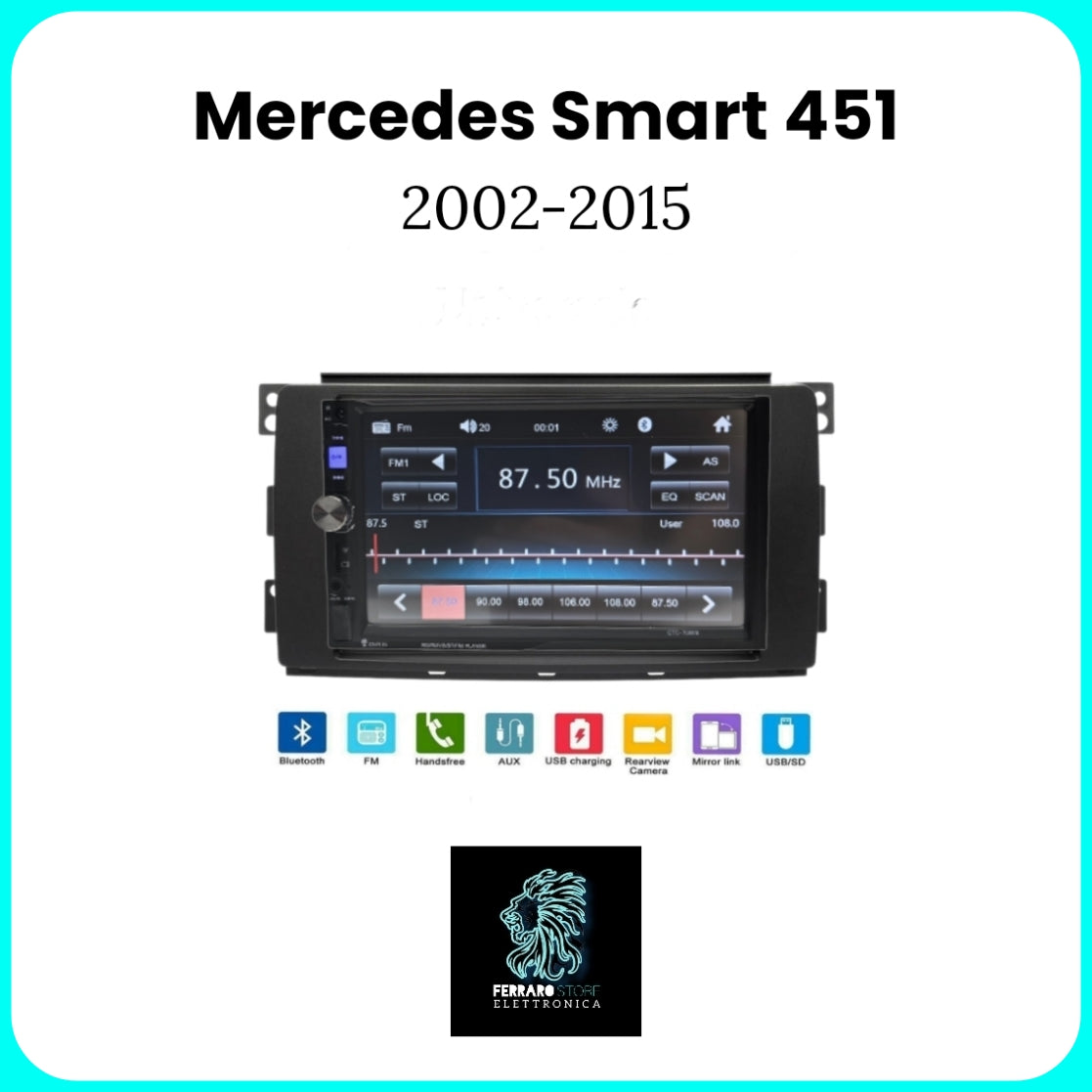 Coprisedili per auto compatibili con Smart Fortwo 451 2007 – 2015