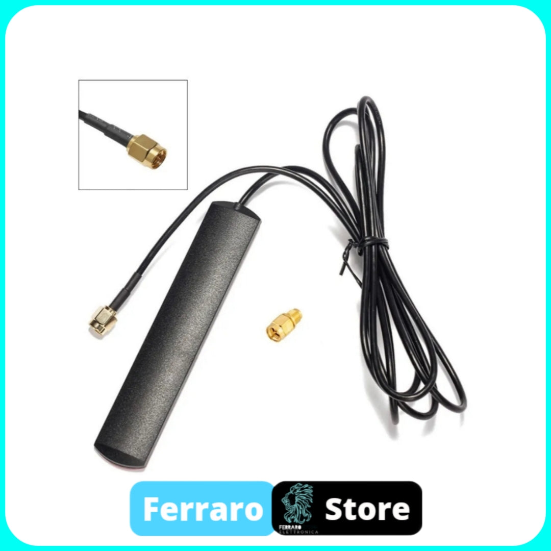 Adattatore Antenna EMSea Da GT5 Maschio A SMA Maschio – Per GPS, DAB, DAB+, Radio E Wi-Fi, Lunghezza Cavo 18cm, Totale 21.5cm