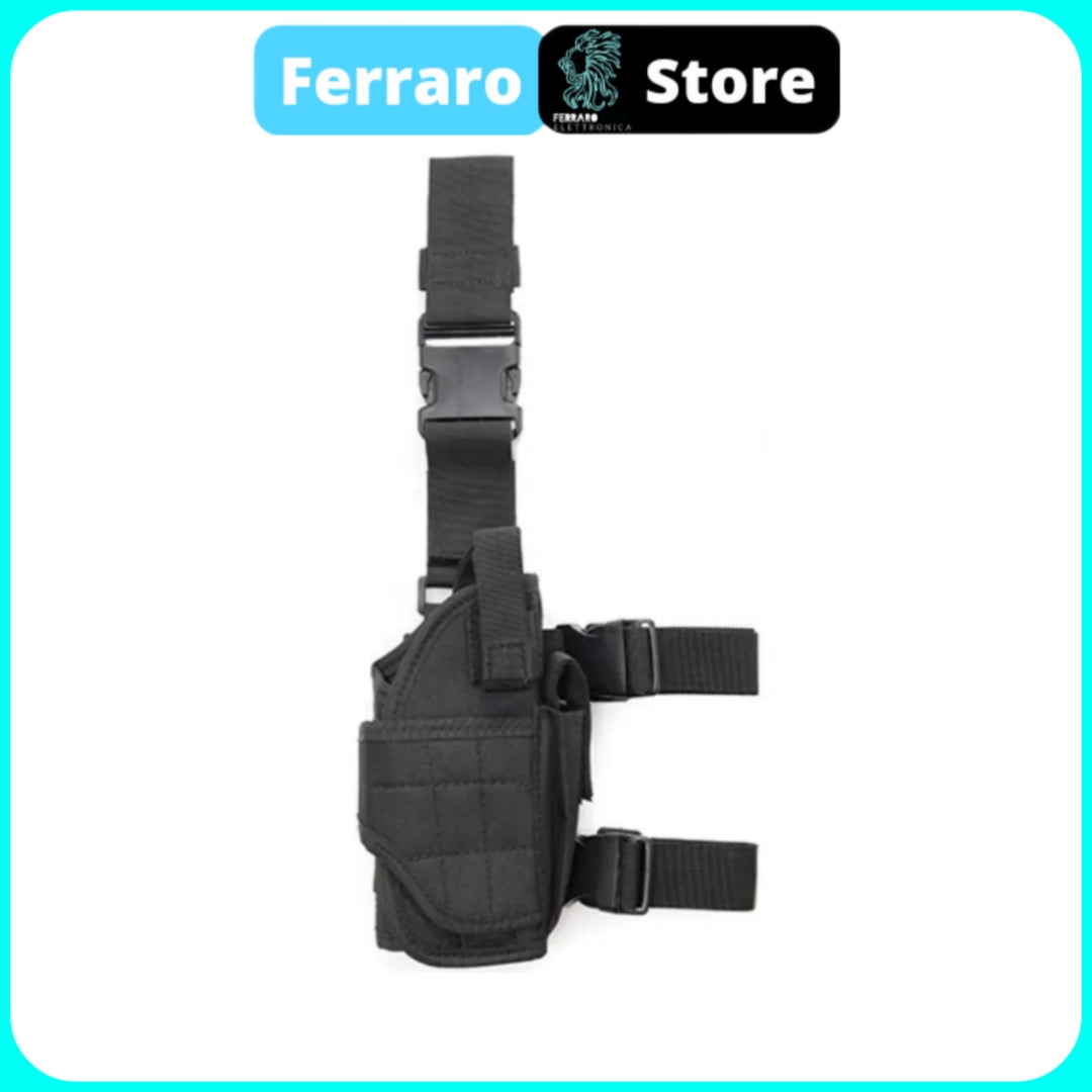 Supporto Tattico Fondina - Supporto Pistola, Softair, Universale, Fondina Gamba, Nero