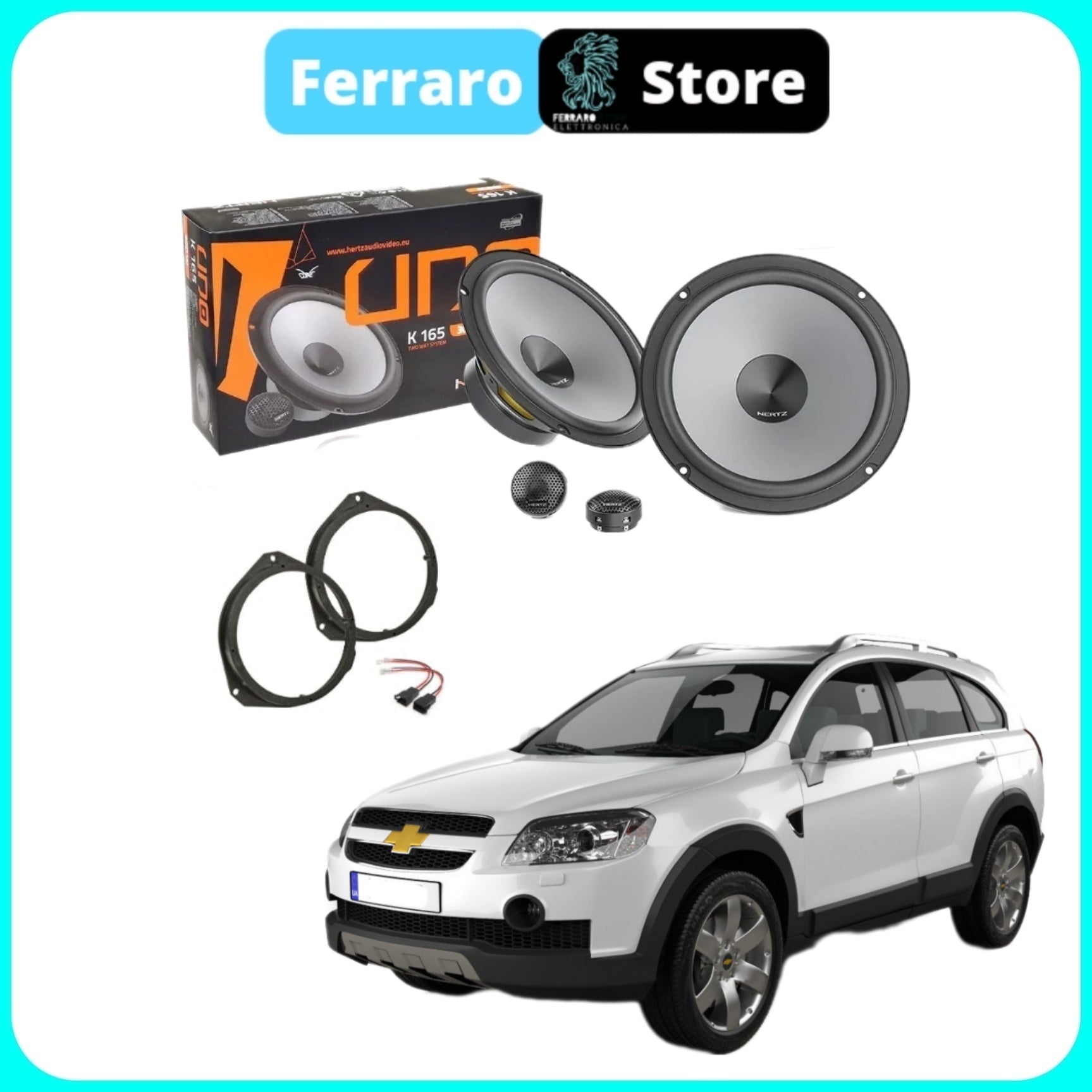 Kit 4 Casse per Chrevolet Captiva - Altoparlanti e Tweeter, Hertz, Anteriori