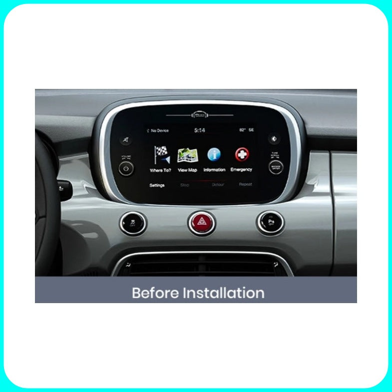 Kit Montaggio Autoradio 9"Pollici Fiat 500x (2014-2022) Mascherina, Cablaggio Autoradio Android