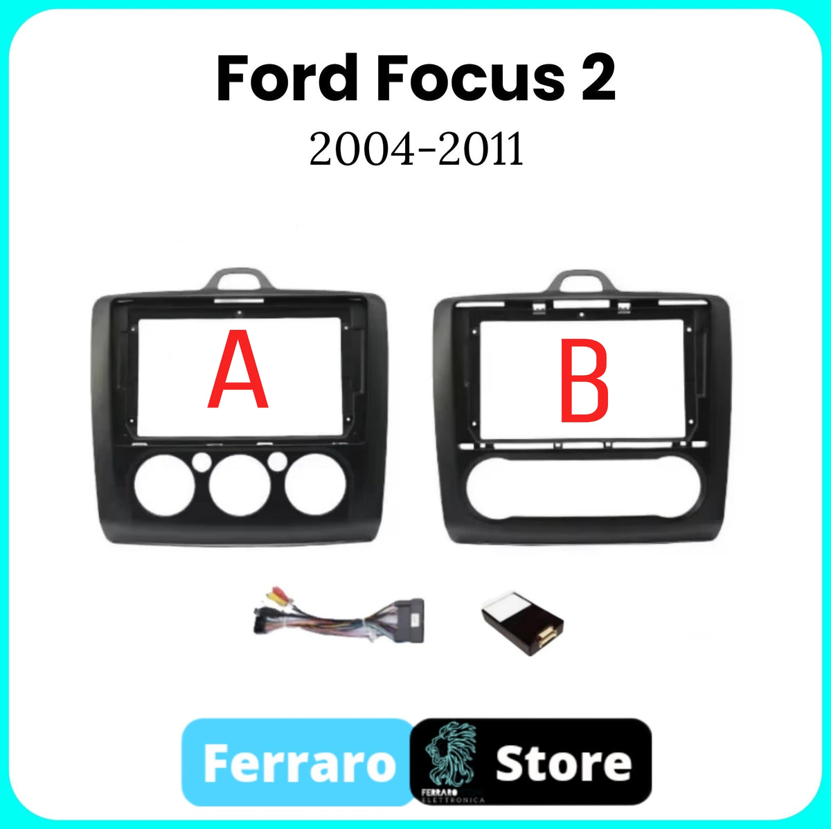 Adattatore Autoradio Ford Compatibile Kit Autoradio Ford Sound-way - Mascherina 1 DIN Per Focus, Mondeo, Kuga 2007-2015 Kit Installazione Radio Auto - 3