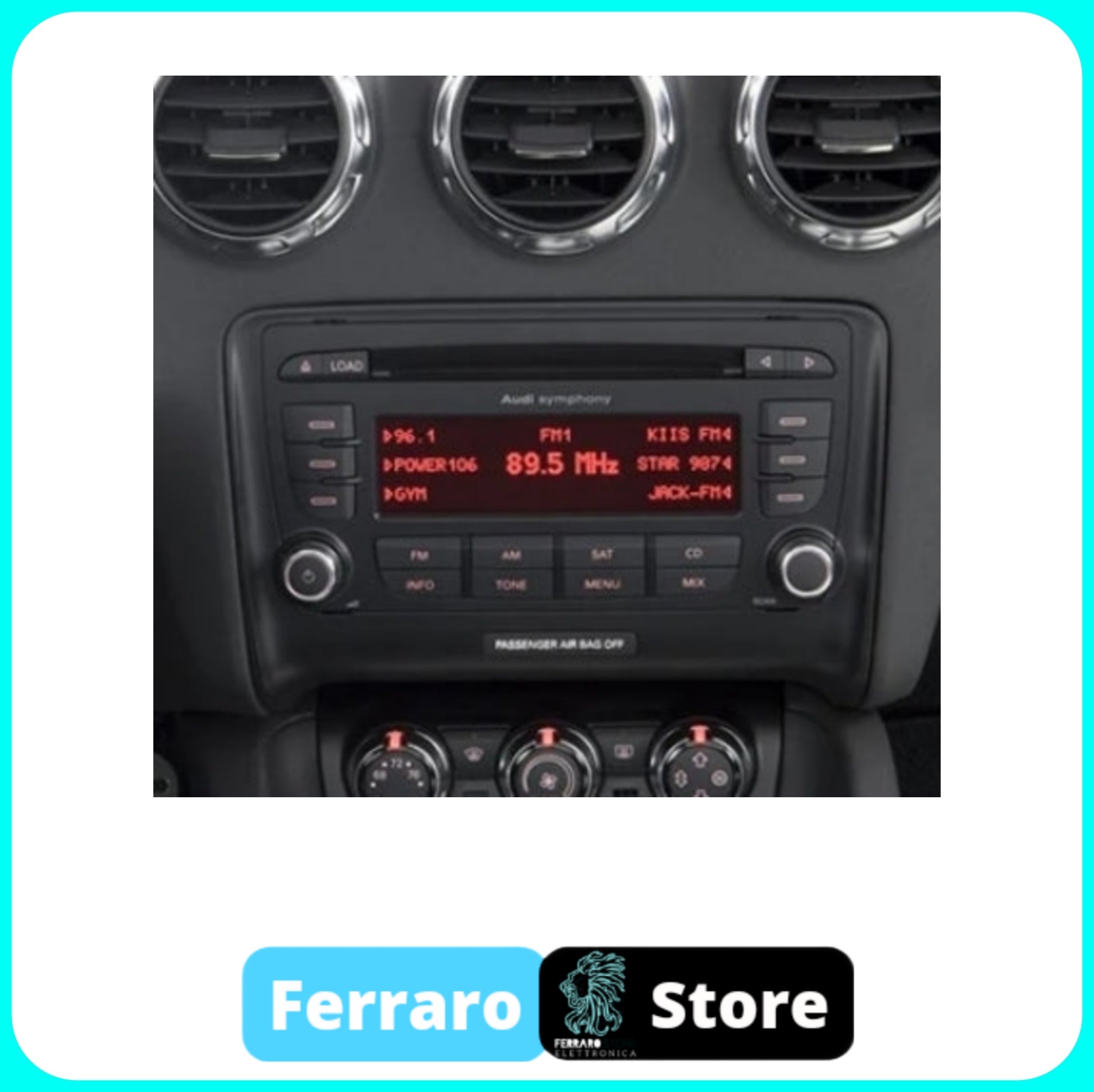Kit Montaggio Autoradio 9"Pollici per Audi TT (2006-2014) Mascherina, Cablaggio Autoradio Android
