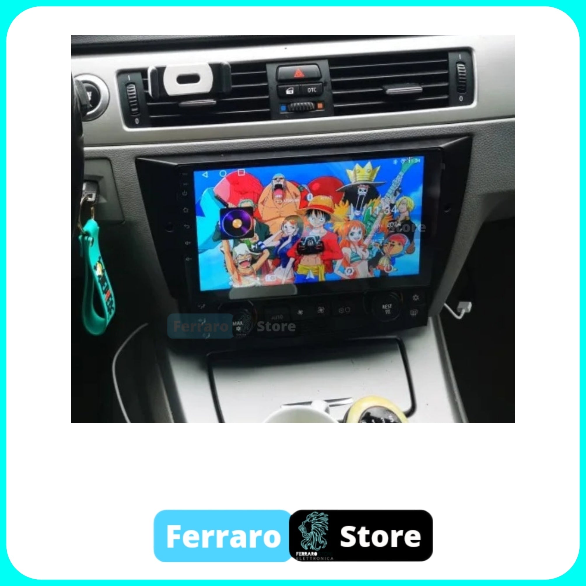 Kit Montaggio Autoradio 9"Pollici BMW Serie 3, E90-E91-E92-E93 (Dal 2005>) Mascherina, Cablaggio Autoradio Android