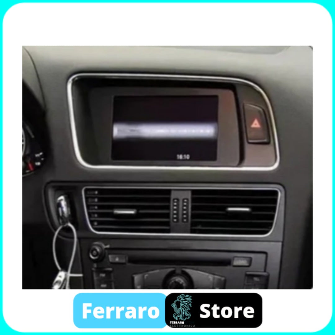 Kit Montaggio Autoradio 9"Pollici Audi Q5, NO MMI (2009-2018) Mascherina, Cablaggio Autoradio Android