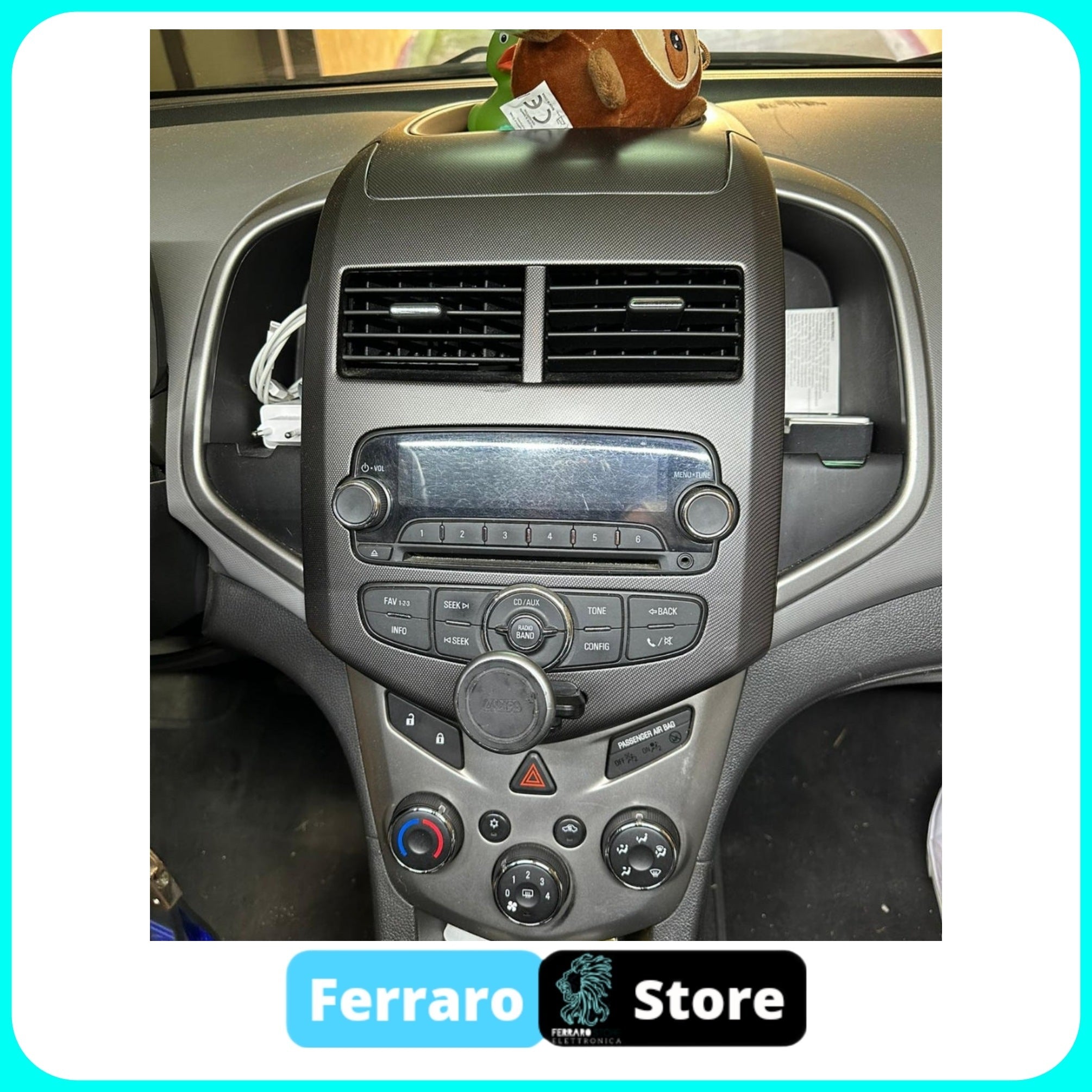 Kit Montaggio Autoradio 9"Pollici Chrevolet Aveo (2011-2020) Mascherina, Cablaggio Autoradio Android