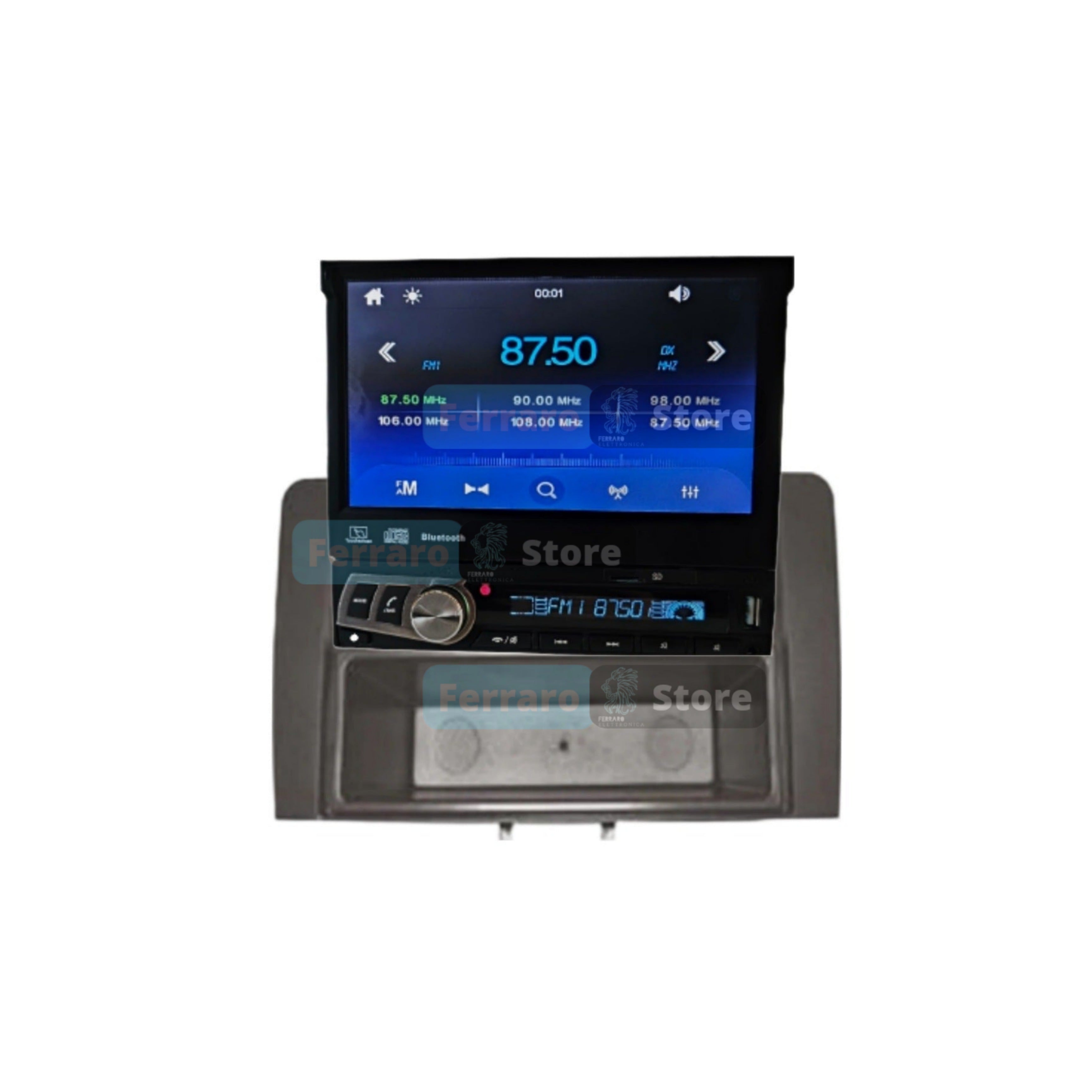 Autoradio per Audi A3 8P 7" | 2003-2013 | Motorizzato | Bluetooth | Radio | USB | Mirror Link per Android
