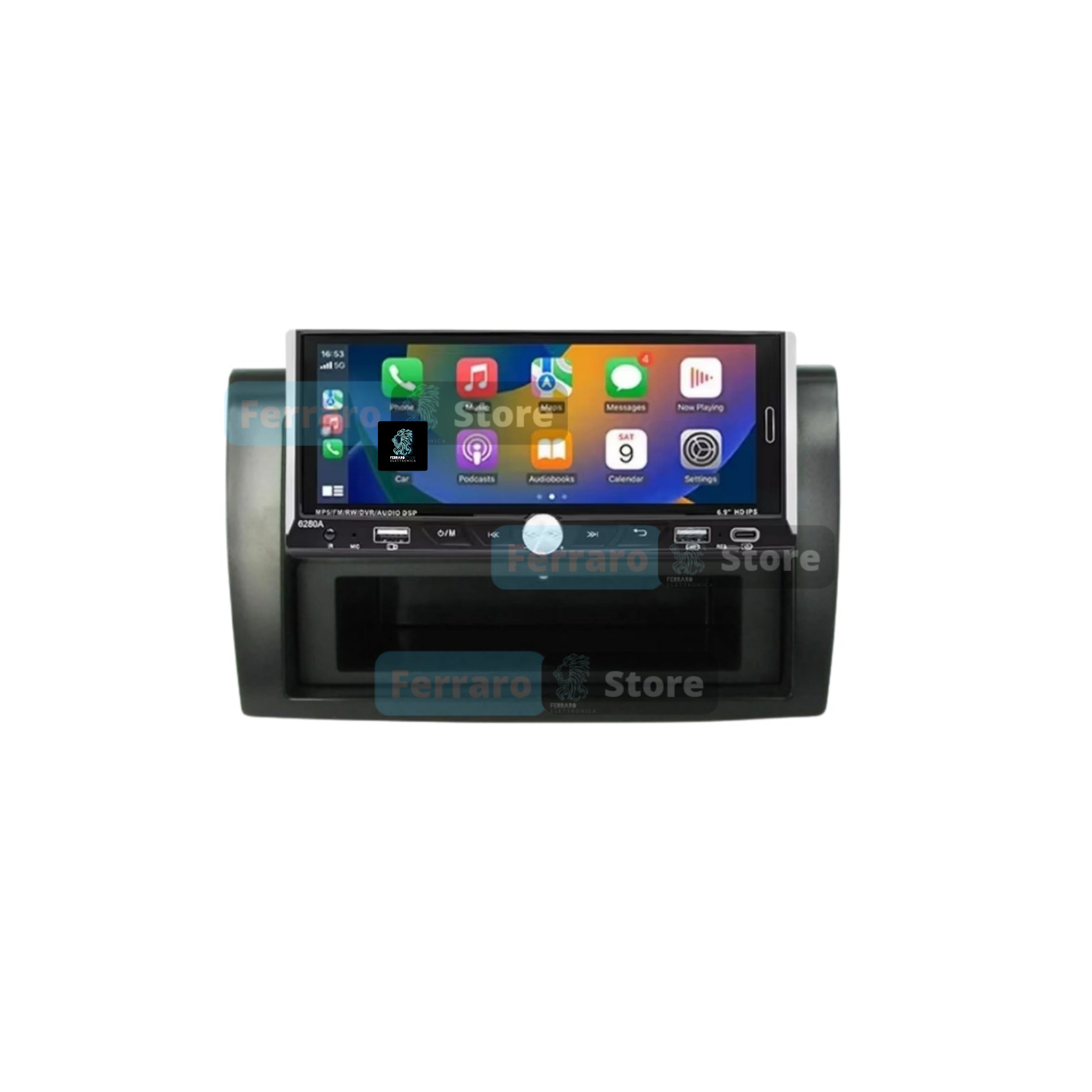 Autoradio per Fiat Bravo 6.9" | 2007-2016 | Android | Bluetooth | CarPlay | Android Auto | 2/32GB Ram