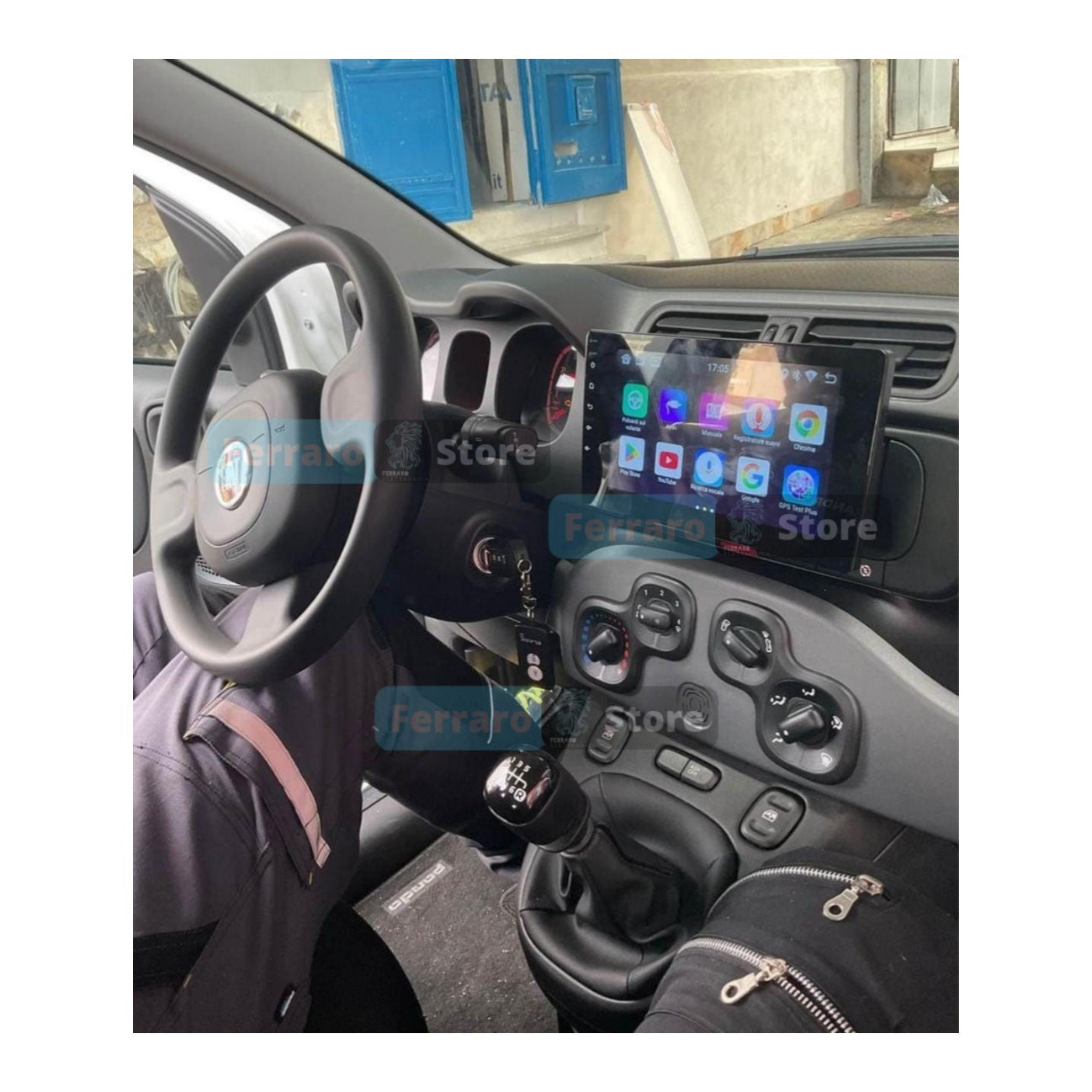 Autoradio per Fiat Panda 3a Serie 1Din 9" | Android | Bluetooth | Estraibile | CarPlay | Android Auto | 2/4GB Ram