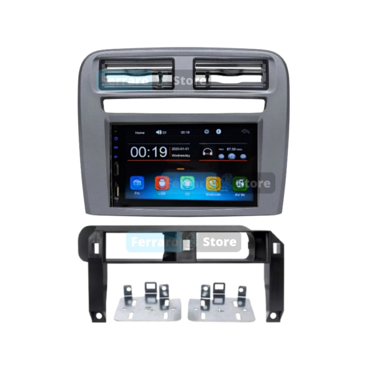 Autoradio per Fiat Grande Punto 7" | 2004-2012 | Bluetooth | Radio | USB | CarPlay + Android Auto