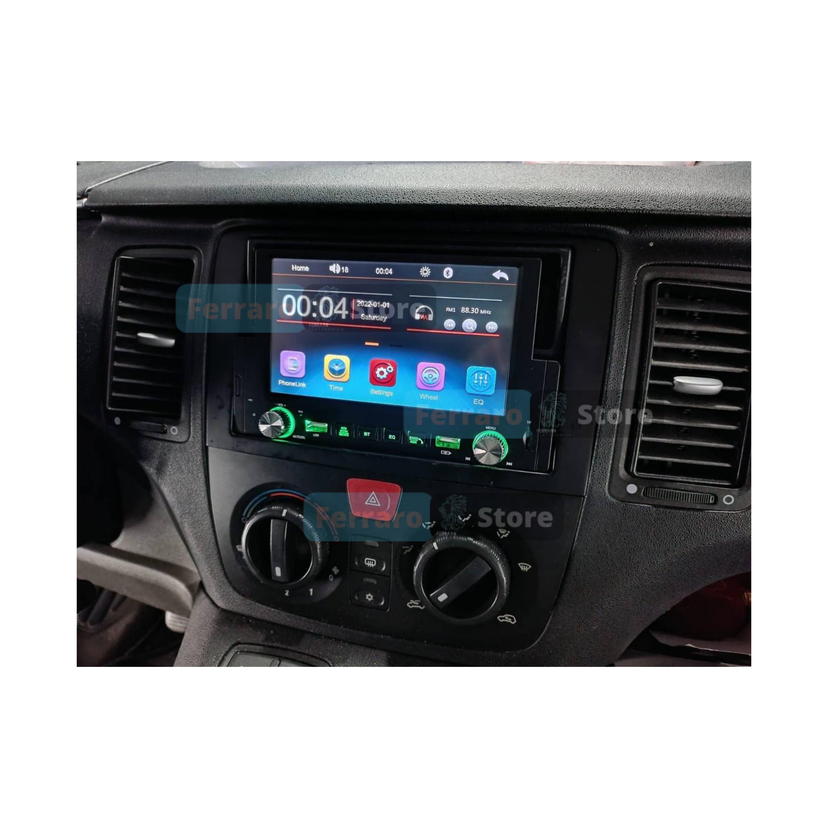 Autoradio per Fiat Idea | Lancia Musa 6.2" | Dal 2003> | Bluetooth | Radio | USB | Mirror Link