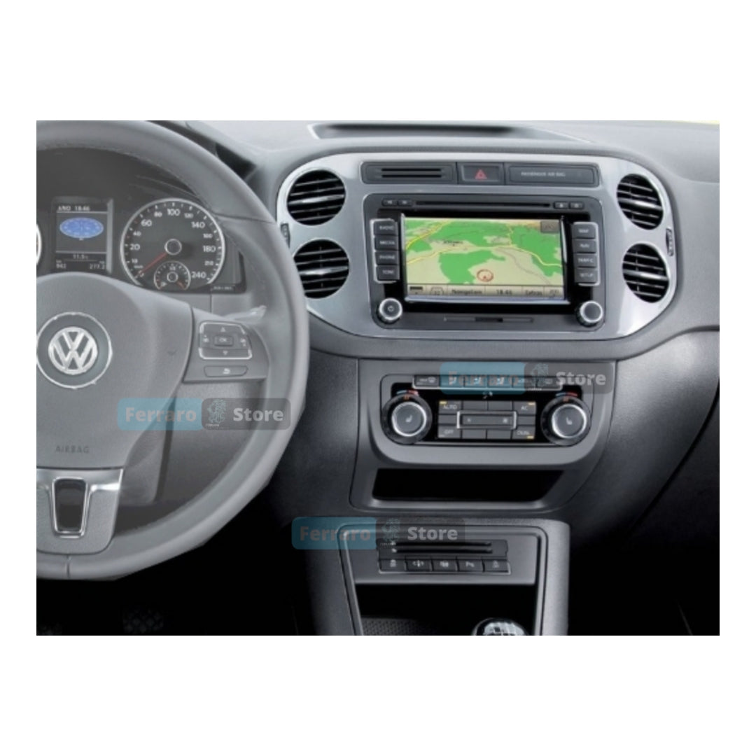 Kit Montaggio Autoradio 9"Pollici Volkswagen Tiguan (2006-2016) Mascherina, Cablaggio Autoradio Android