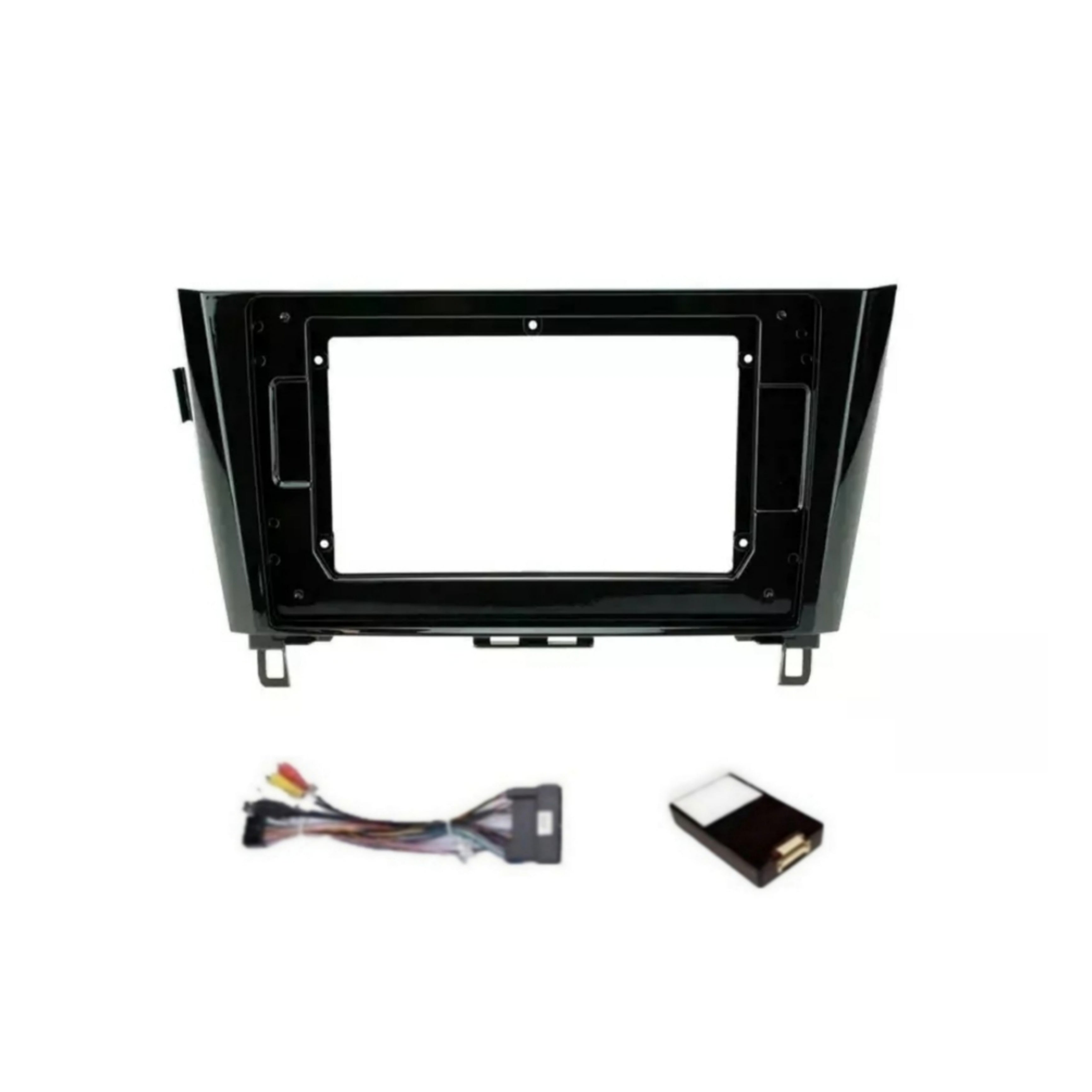 Kit Montaggio Autoradio 10.1"Pollici, Nissan Qashqai J11 (2013-2017) Mascherina, Cablaggio per Autoradio Android