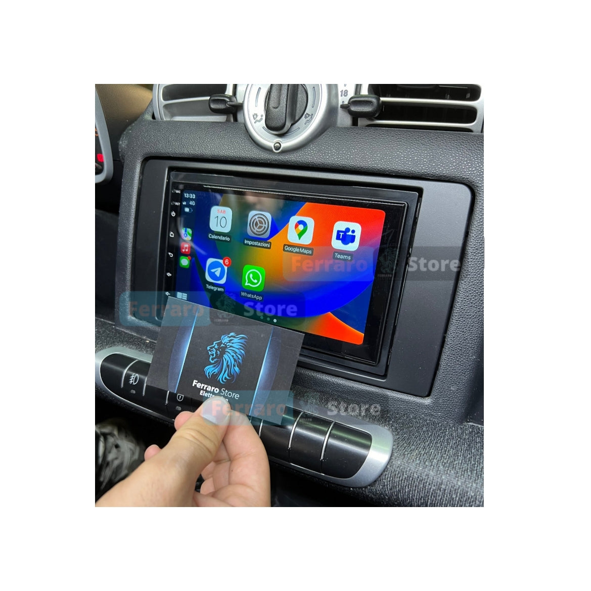 Autoradio per Smart 451 7" (2002-2015) Android, Bluetooth, CarPlay, Android Auto, 2GB/4GB/6GB/8GB Ram