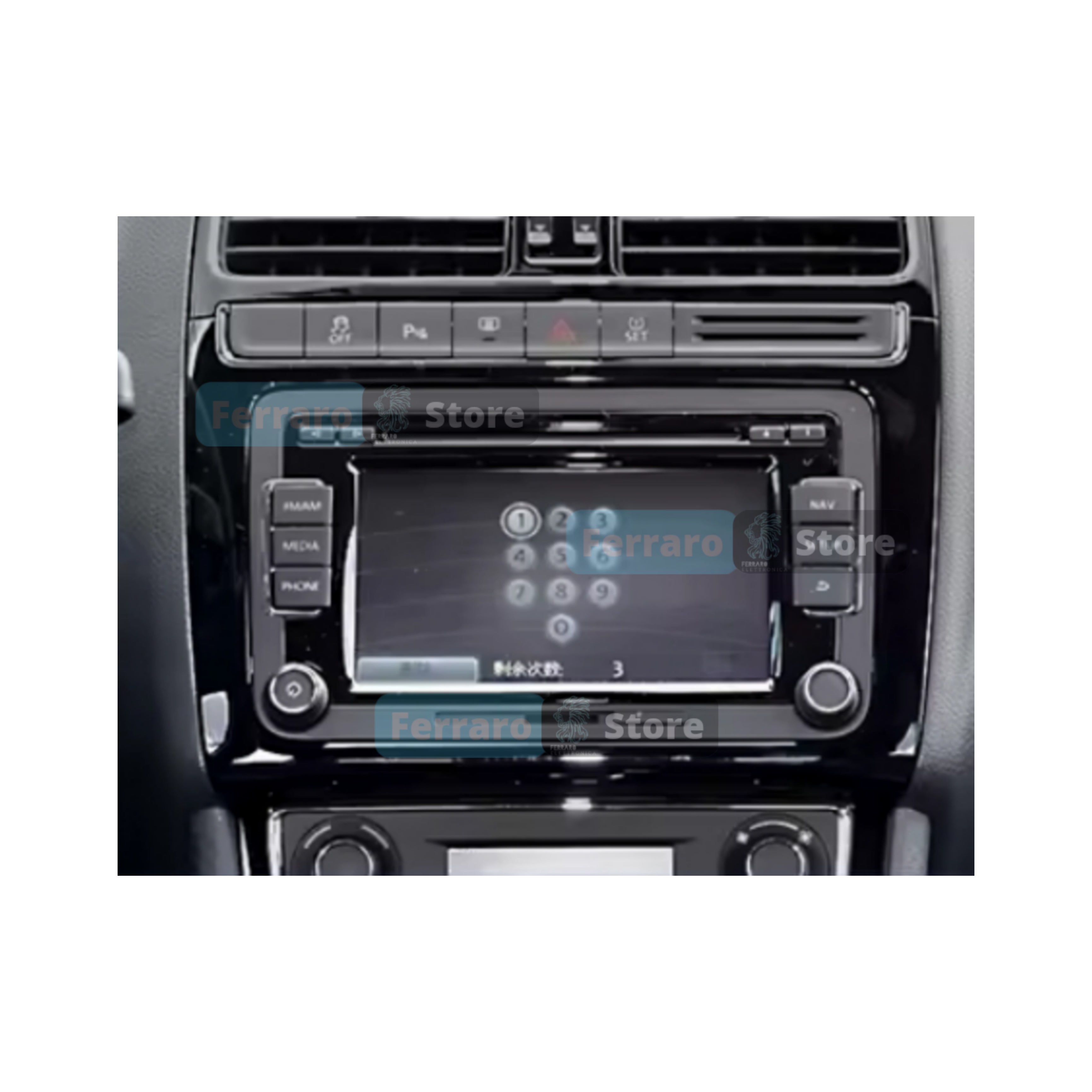 Kit Montaggio Autoradio 9"Pollici Volkswagen Polo (2008-2020) Mascherina, Cablaggio Autoradio Android