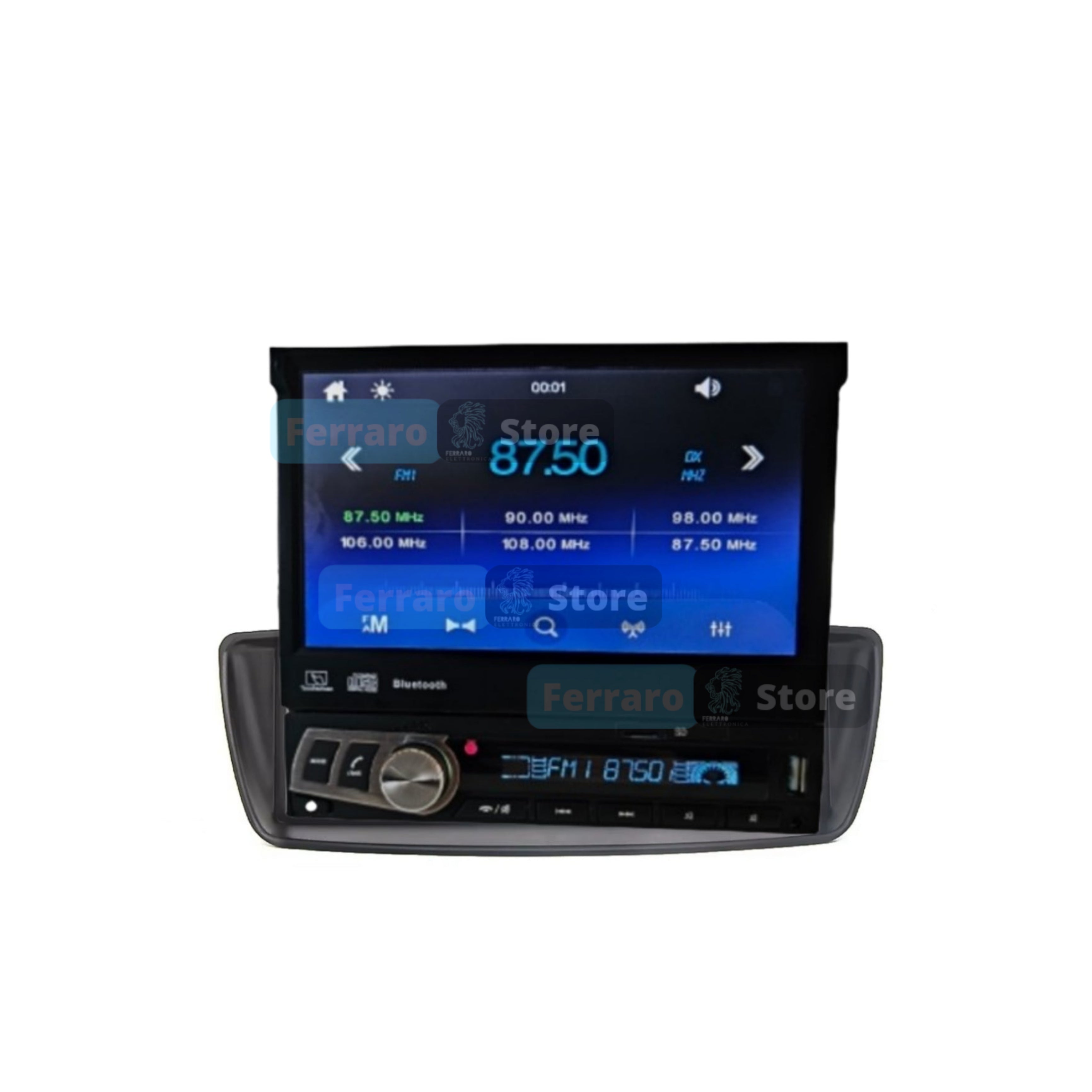 Kit Cornice Radio 1DIN Per Citroen C1 E Peugeot 107 – Adattatore ISO Nero Per Sostituire L'Autoradio Originale