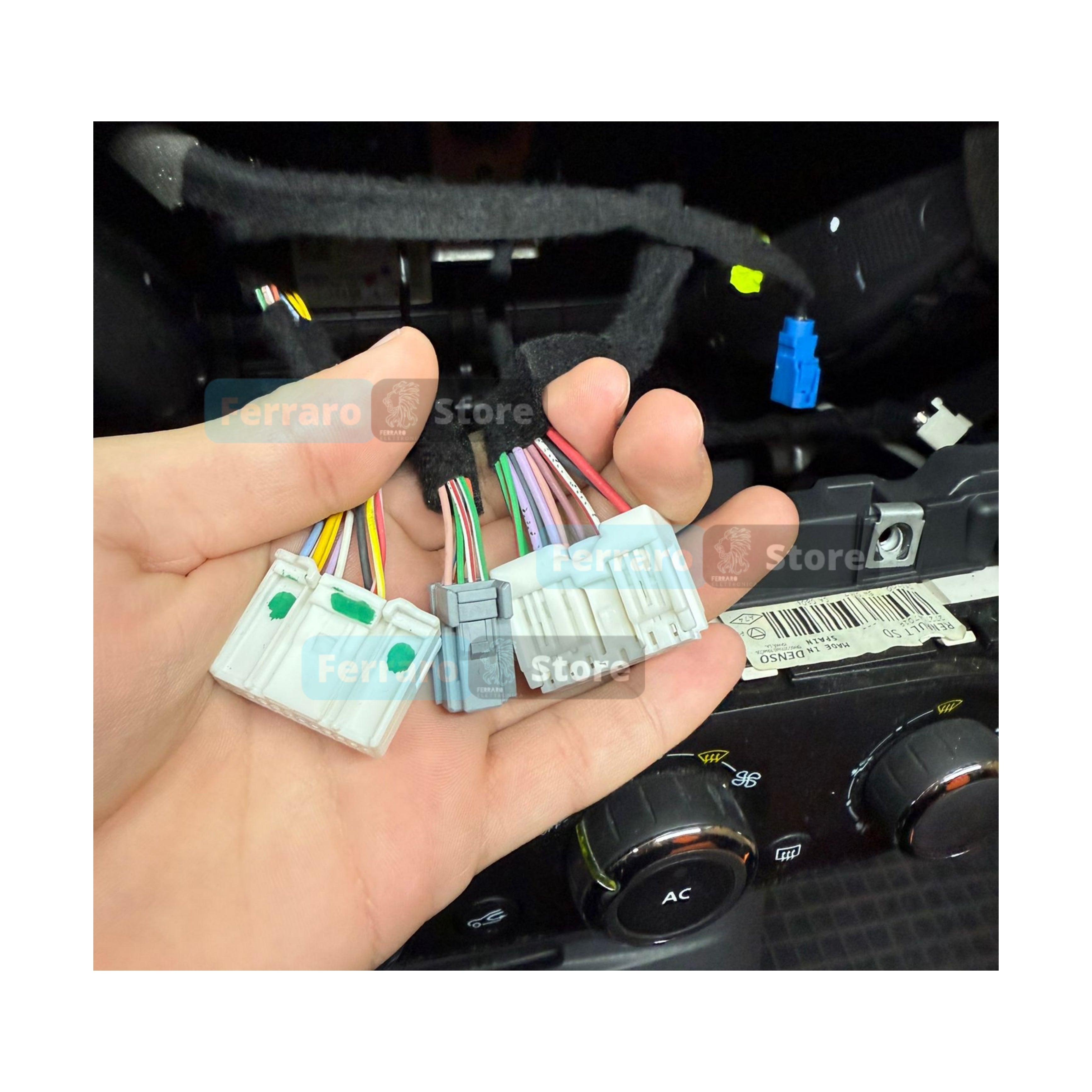 Kit Montaggio Autoradio 9"Pollici Renault Captur (2013-2019) Mascherina, Cablaggio Autoradio Android