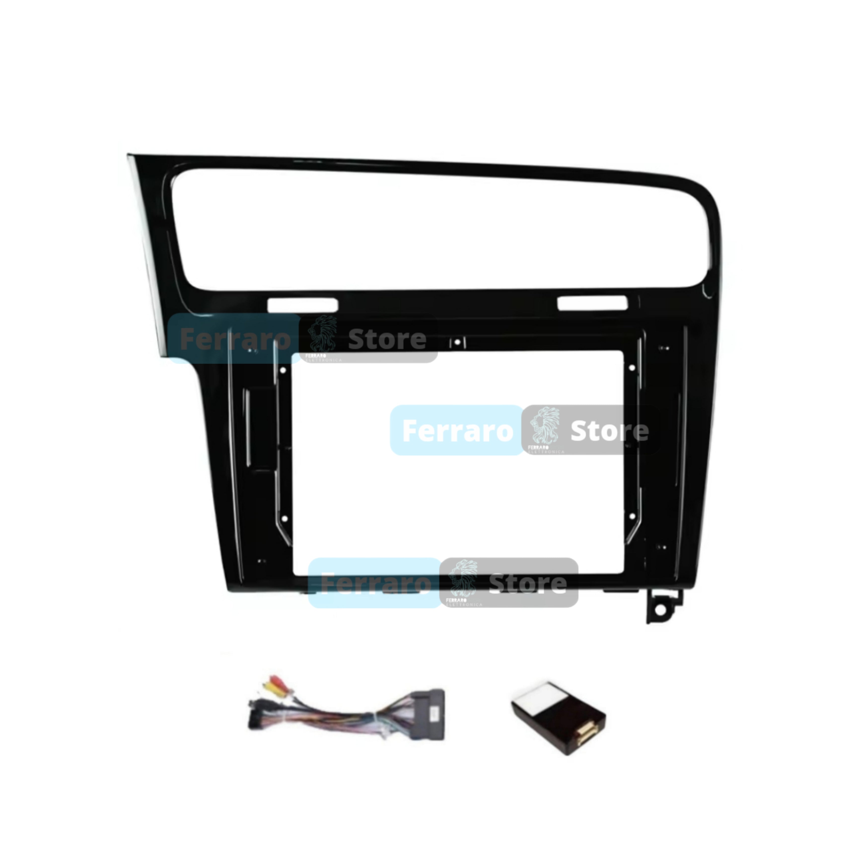 Kit Montaggio Autoradio 10.1"Pollici Volkswagen Golf MK7 (2013-2017) Mascherina, Cablaggio Autoradio Android