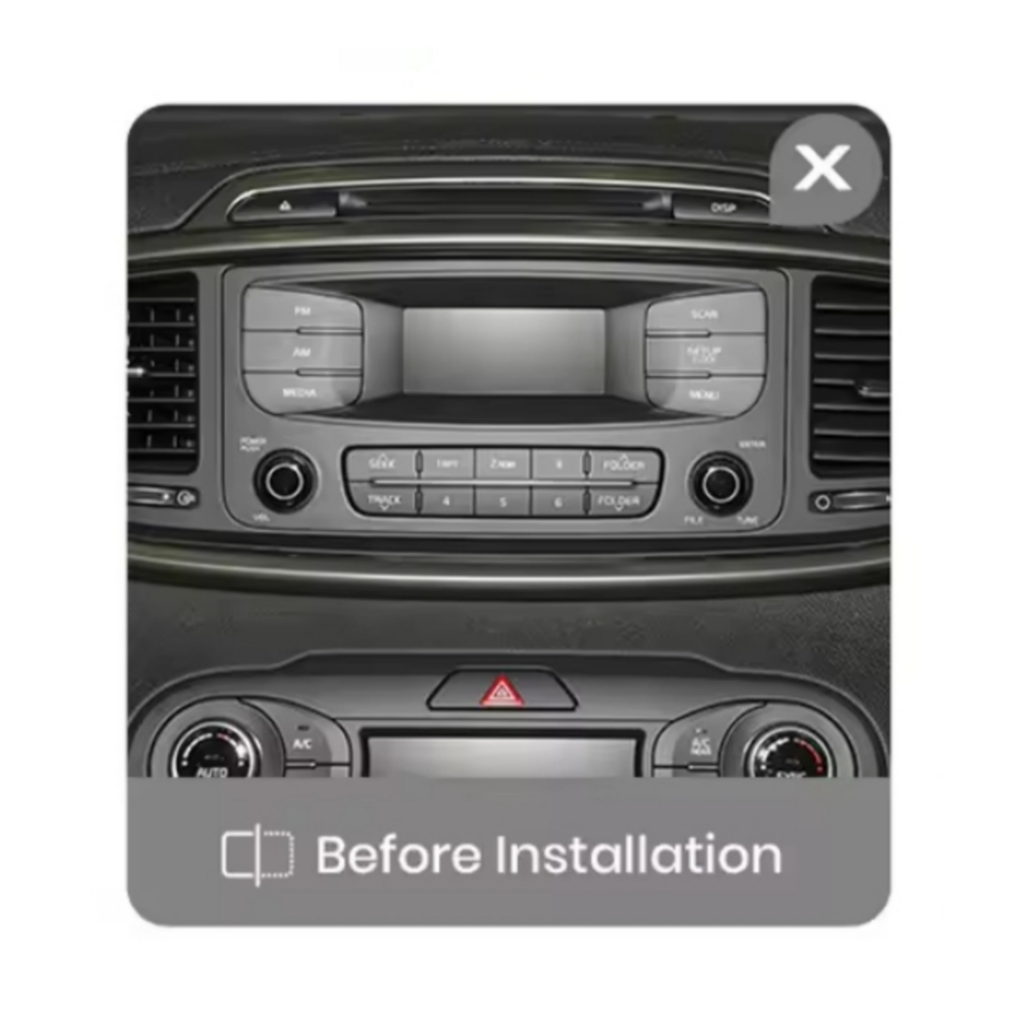 Kit Montaggio Autoradio 10.1"Pollici Kia Sorento 3 | 2014-2017 | Mascherina | Cablaggio | per Autoradio Android