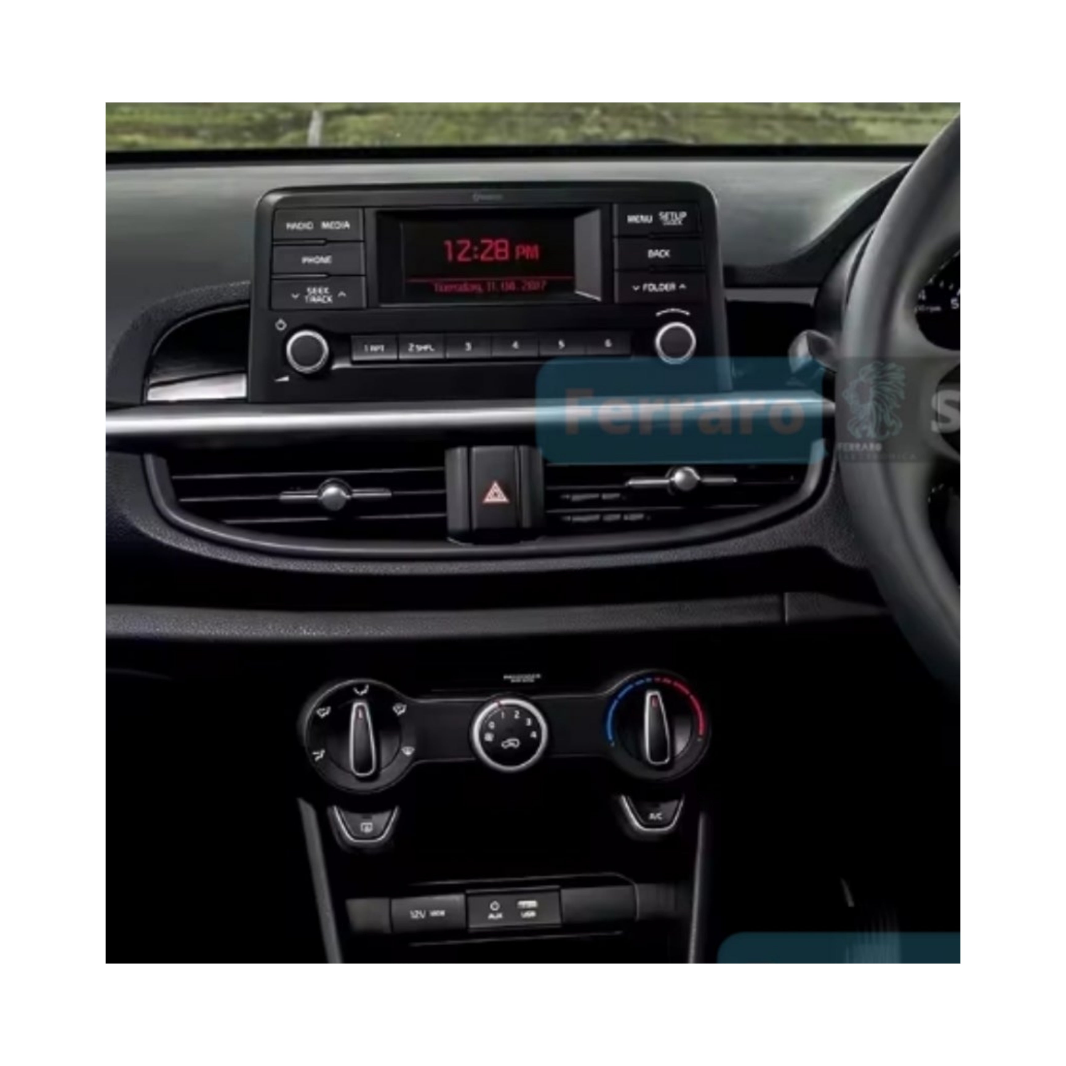 Kit Montaggio Autoradio 9"Pollici Kia Picanto (2017-2022) Mascherina, Cablaggio per Autoradio Android