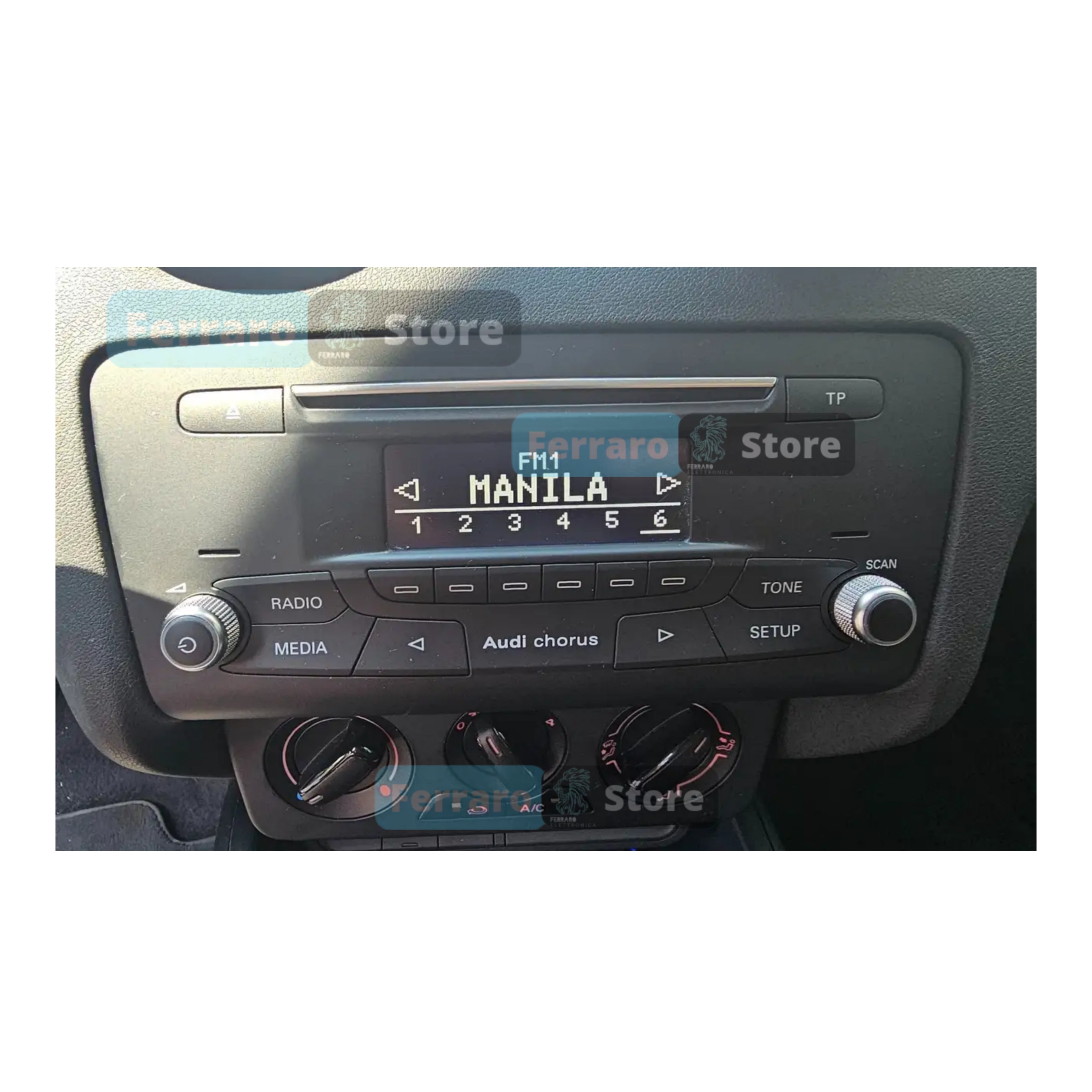 Mascherina 1DIN con Cassetto | Audi A1 8X, 2010-2018