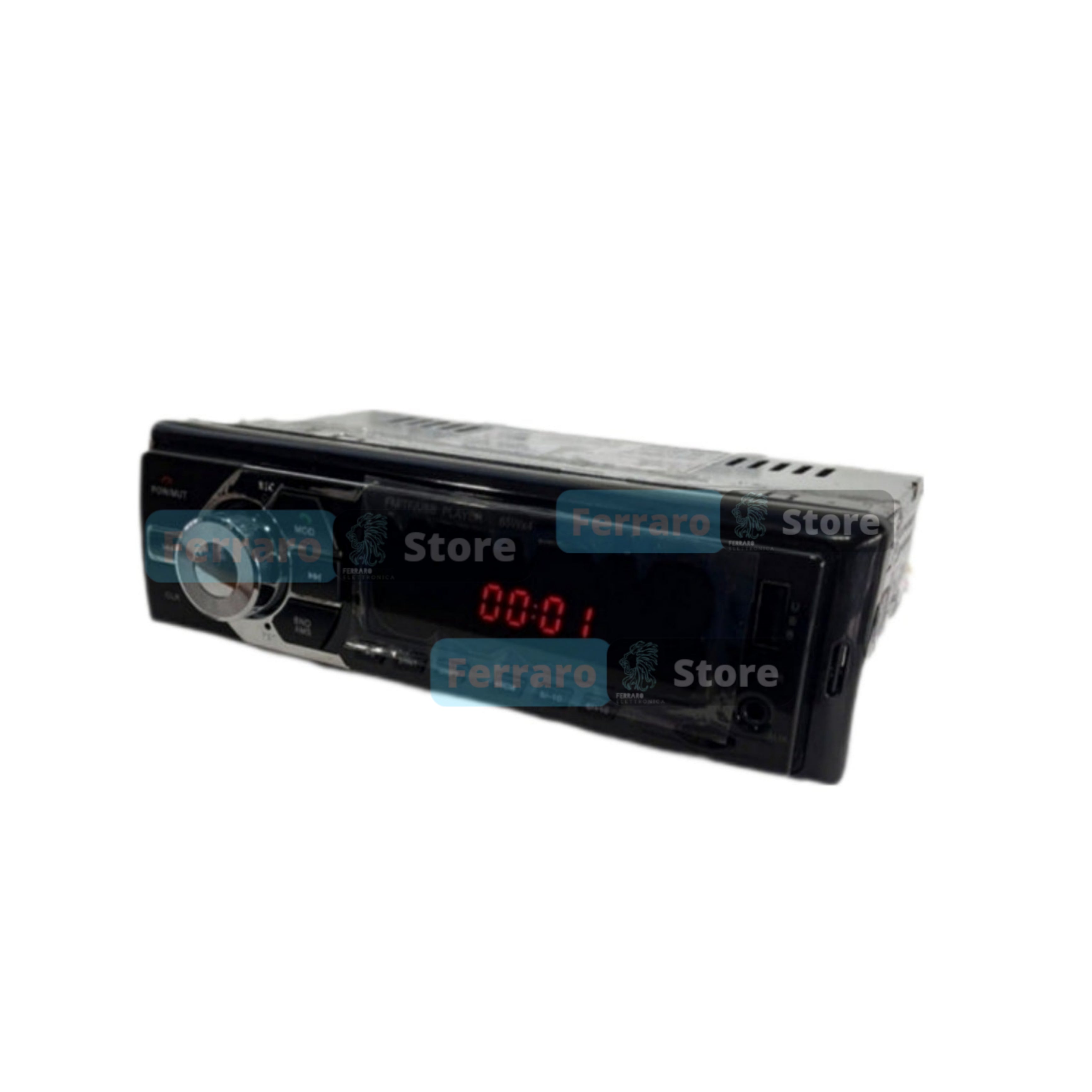 Autoradio Universale Fisso | 1Din | Bluetooth | Radio | Audio | USB | AUX