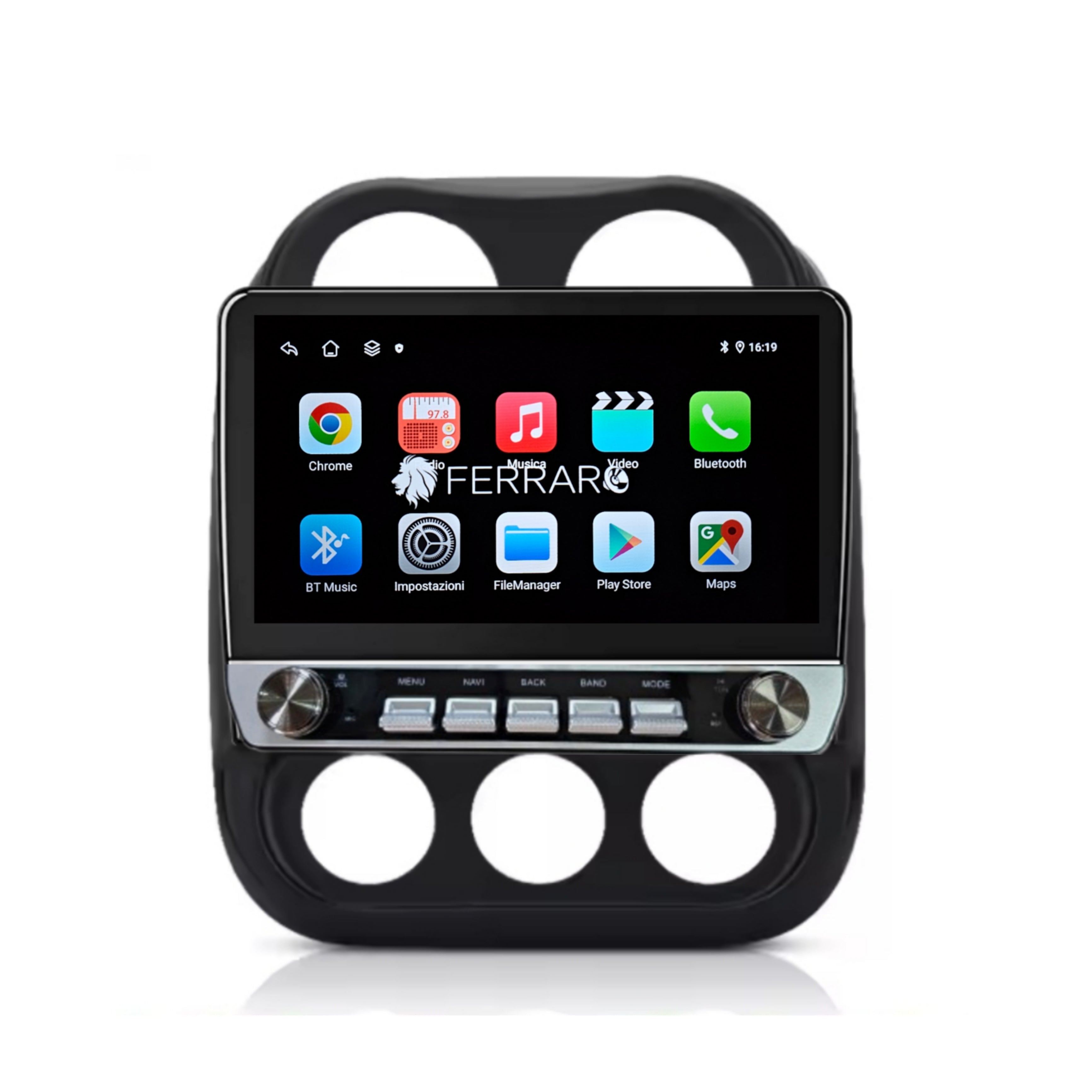 Autoradio per Jeep Compass Patriot 10" | 2010-2016 | Android | Bluetooth | CarPlay | Android Auto | 4/64GB Ram
