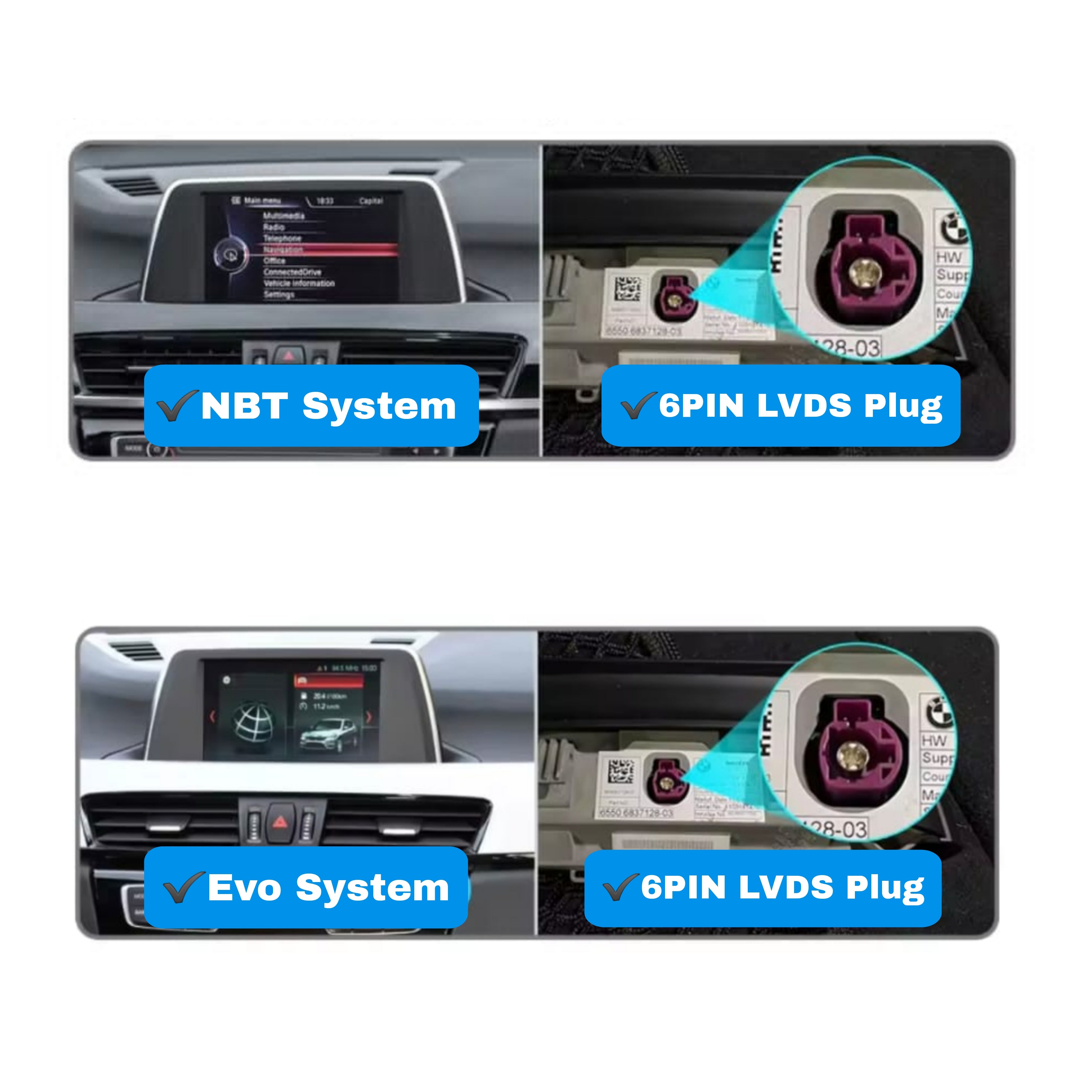 Autoradio per BMW Serie 3/4 F30 | F31 | F32 | F33 | F34 | F34 12.3" | 2013-2019 | Android | Bluetooth | CarPlay | Android Auto | 4GB/8GB Ram