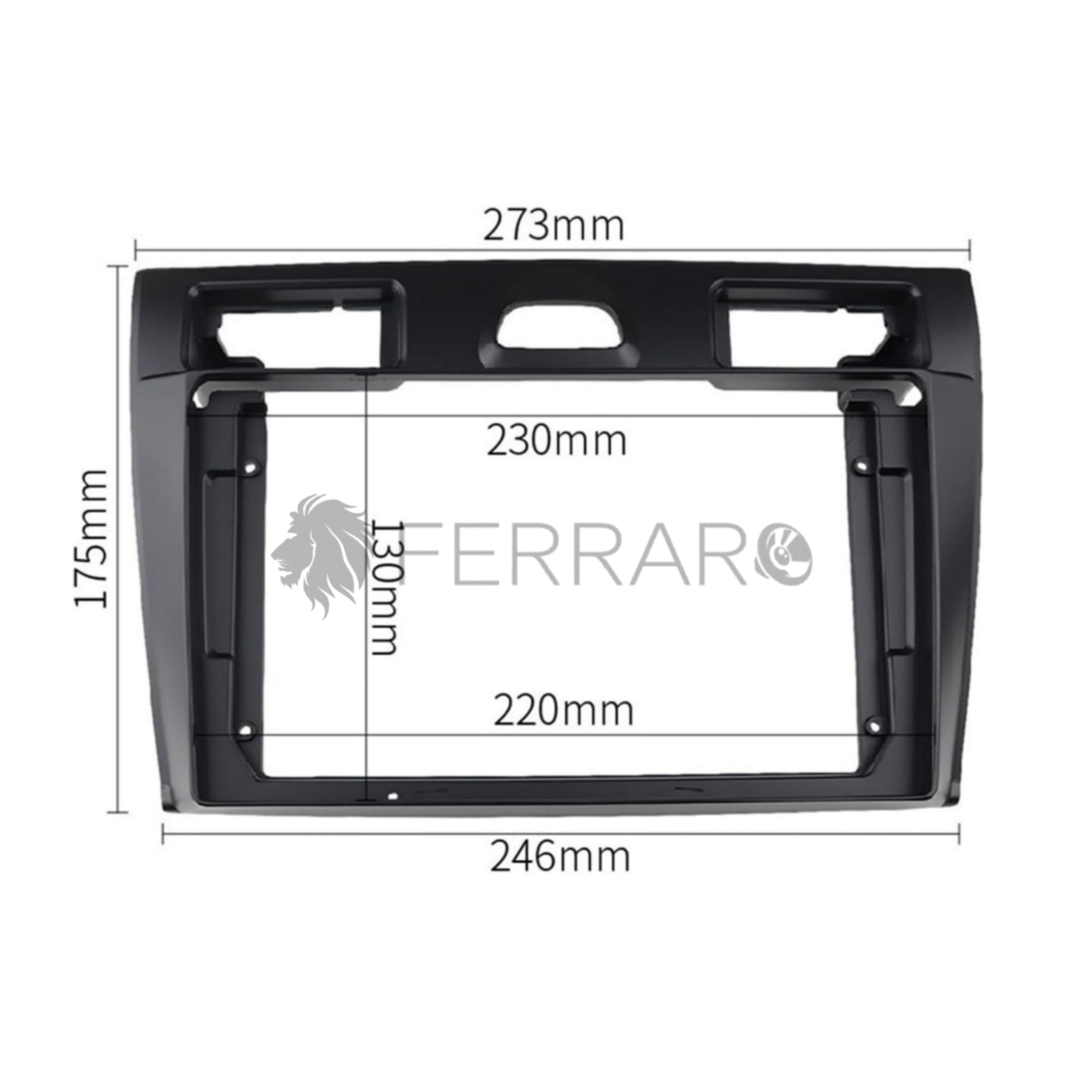 Kit Montaggio Autoradio 9"Pollici Ford Fiesta (2005-2008) Mascherina, Cablaggio per Autoradio Android