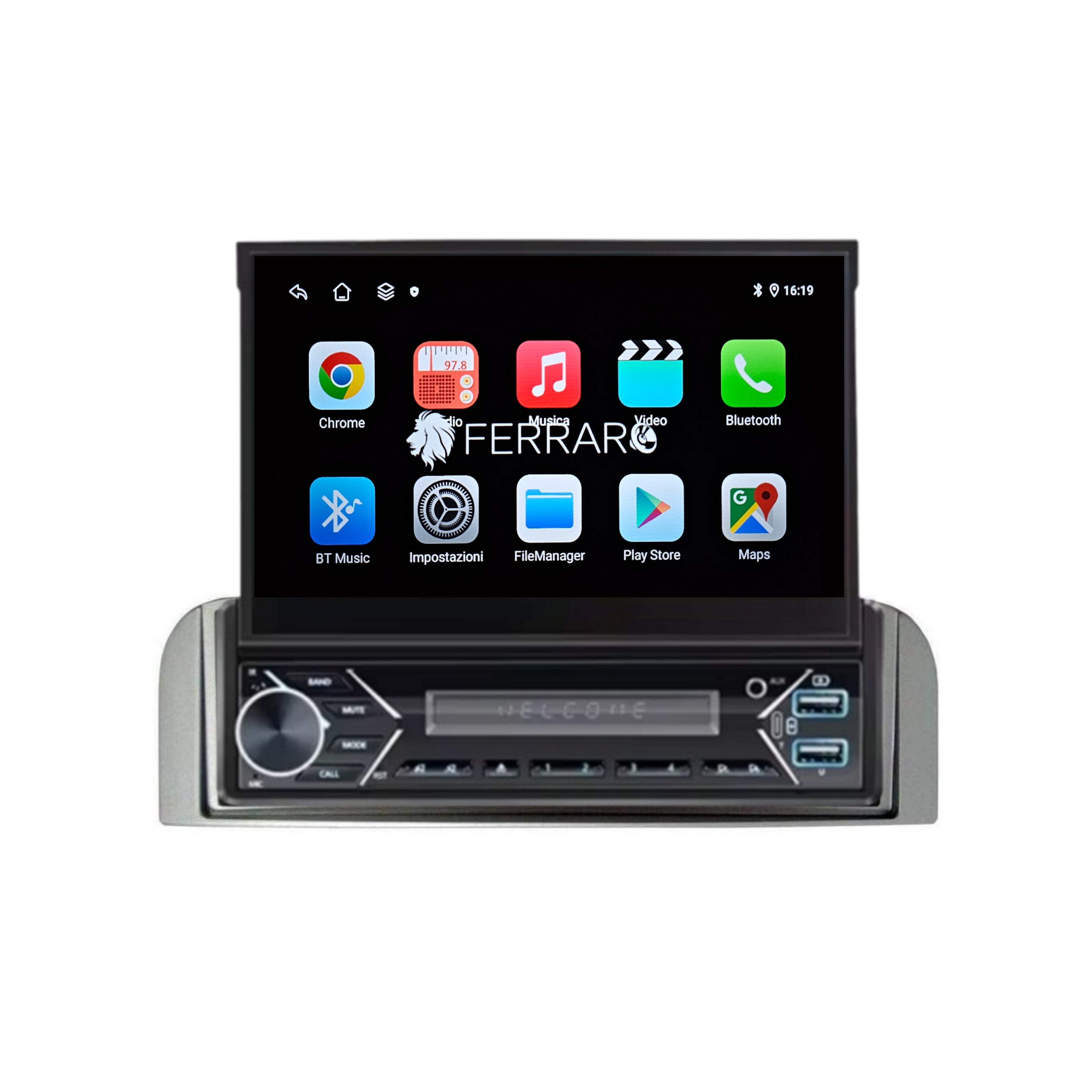 Autoradio per Alfaromeo 147 7" | Android | Motorizzato | Bluetooth | CarPlay | Android Auto | 2/32GB Ram