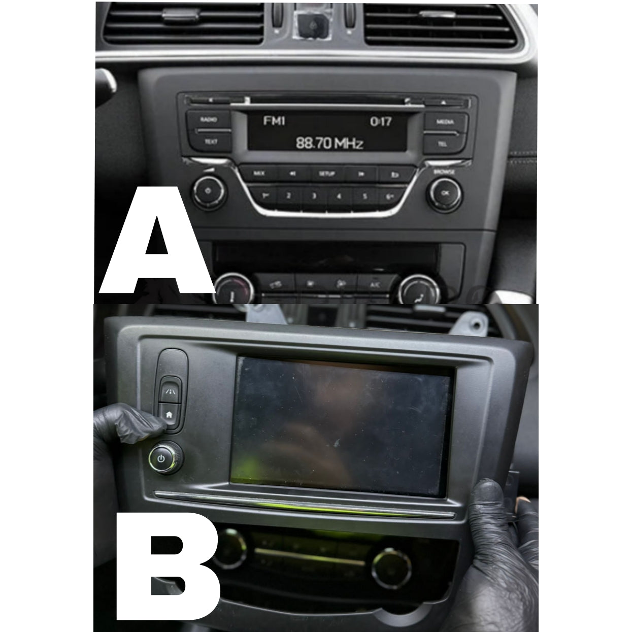 Kit Montaggio Autoradio 9"Pollici Renault Kadjar | 2015-2022 | Mascherina | Cablaggio | per Autoradio Android
