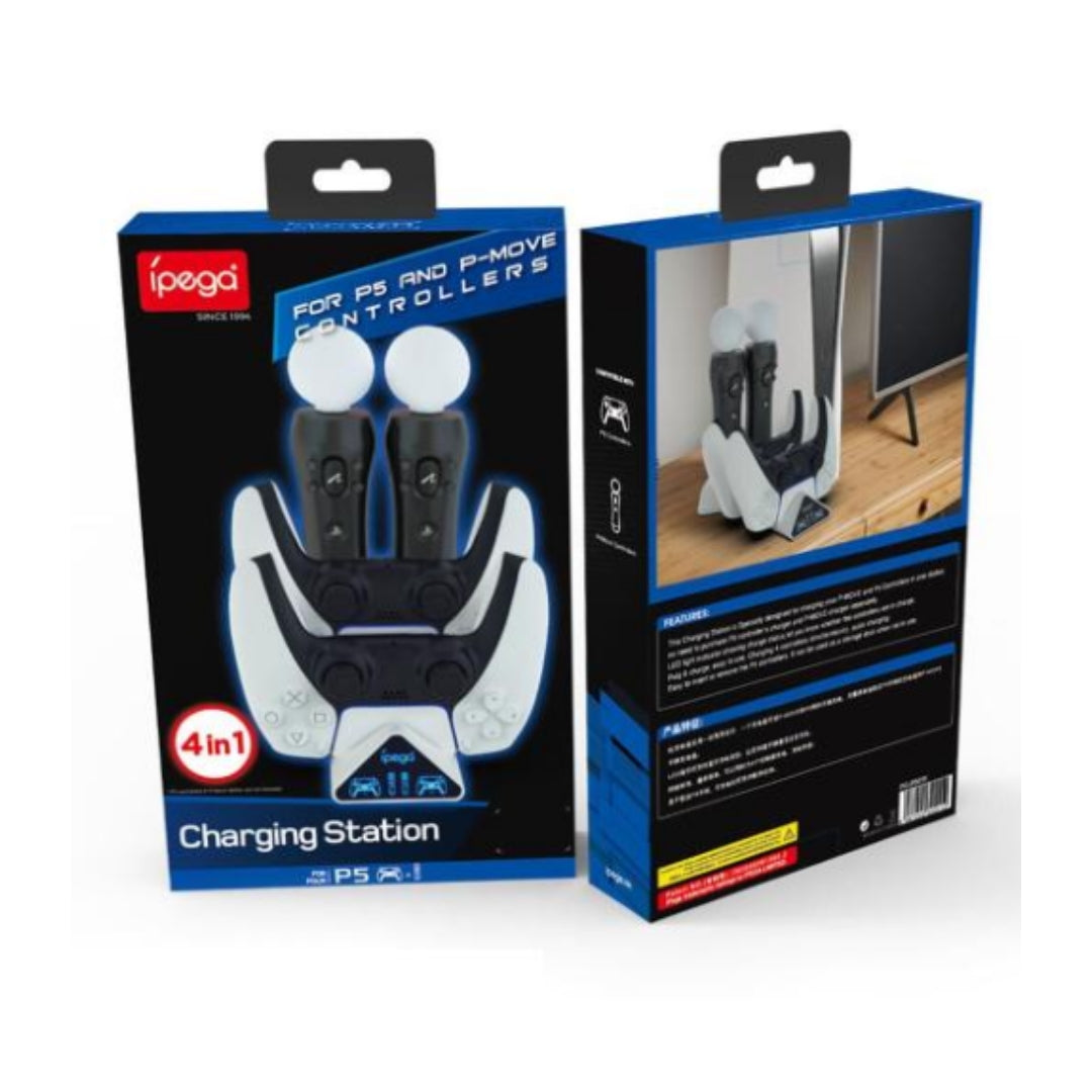Stazione Ricarica | Multifunzione | PG-P5011 | Compatibile per controller PS5