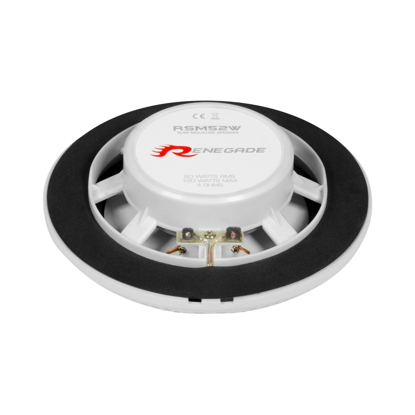 Renegade Coppia di Altoparlanti Slim | Marini/Nautici | 16,5cm | 2 Vie 160w | RSM62W | Bianco