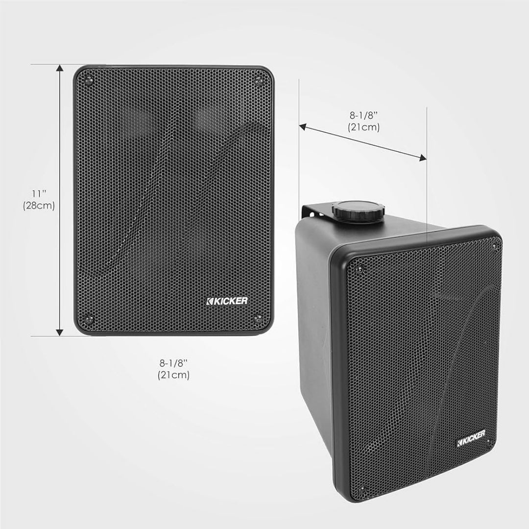 Kicker Coppia di Diffusori | Esterno 150w | Woofer 165mm | Nero PA/Sonorizzazione