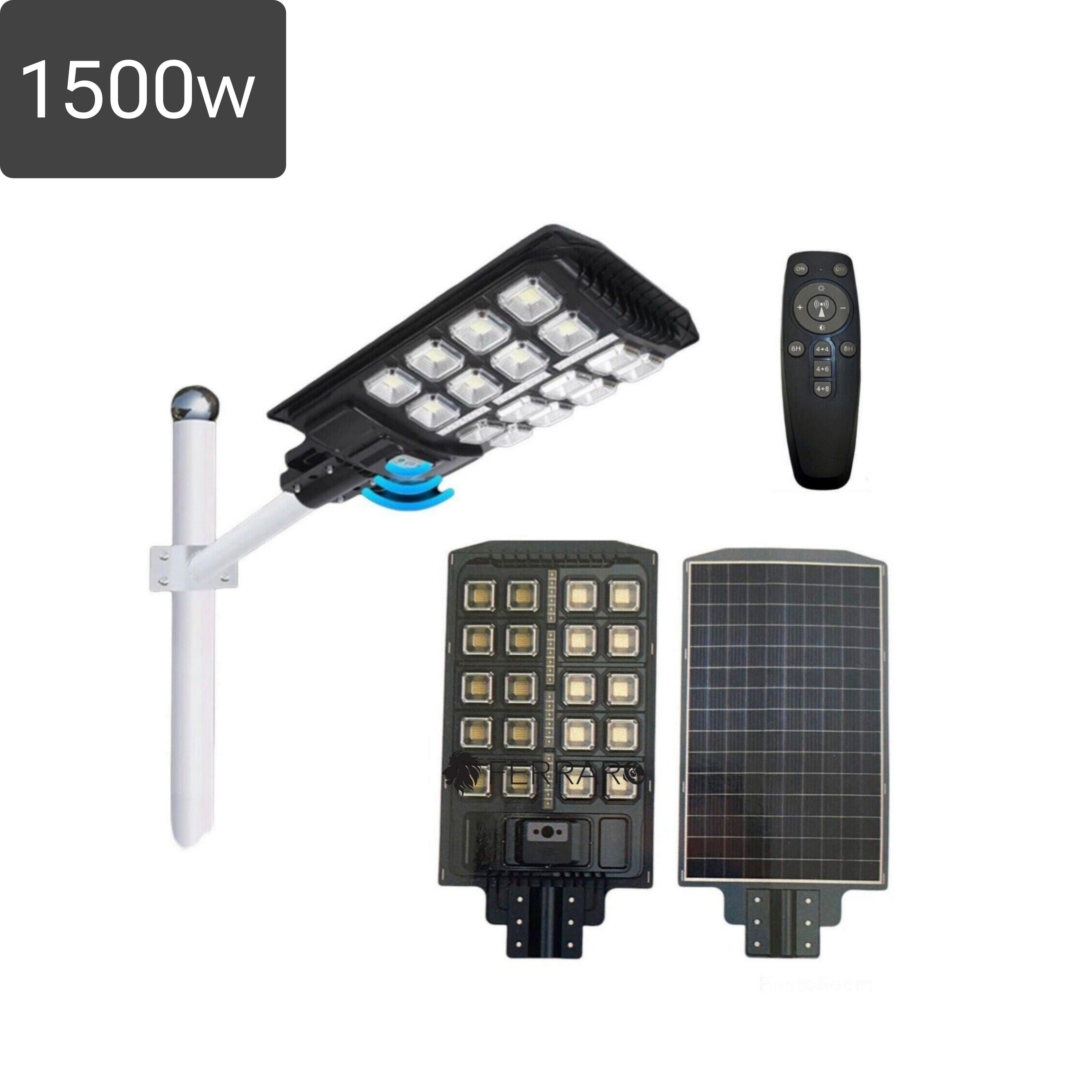 Solar Street Lamp 1500w - Street Lamp with Solar Panel, Twilight, IP67, Free Bracket