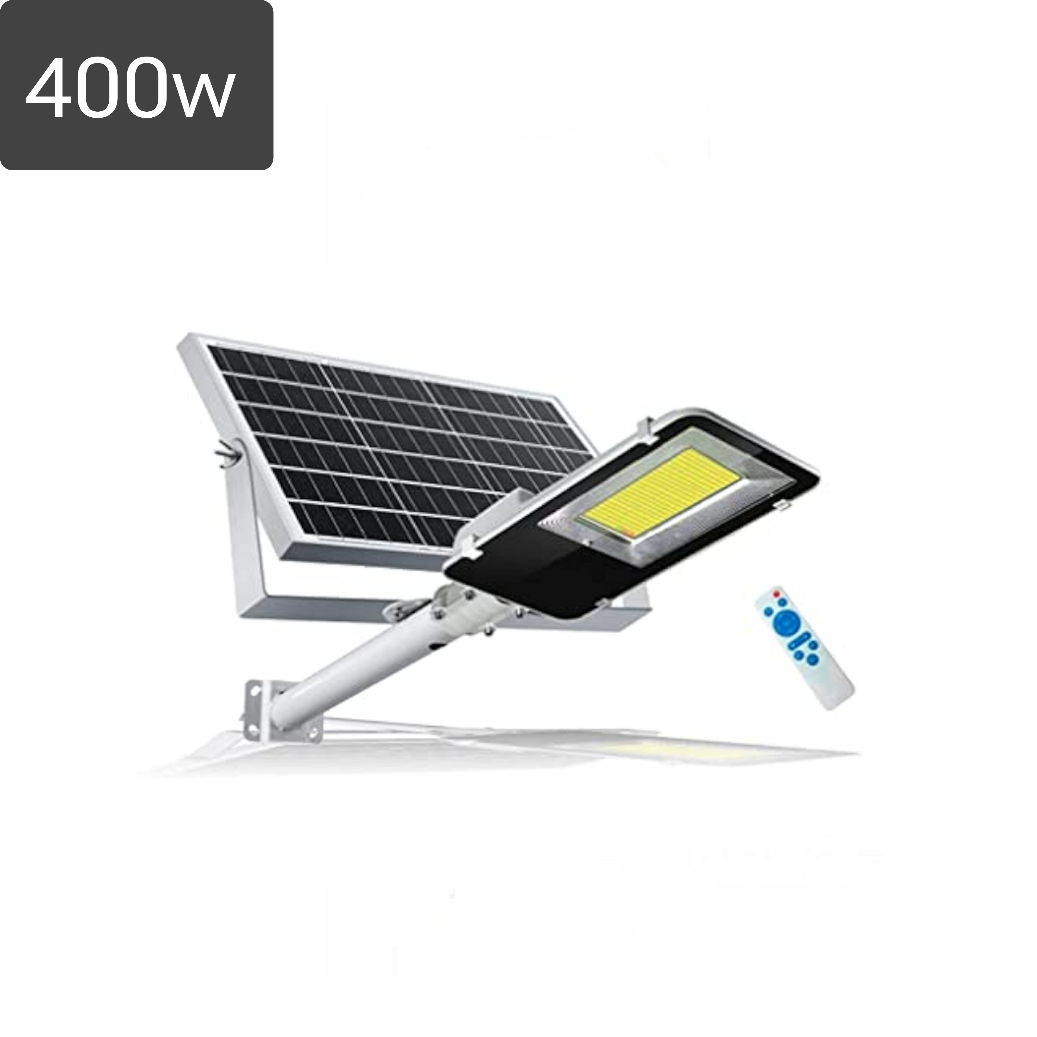 Lampione Solare 400w | IP66 | Pannello Solare | Telecomando | Luce Fredda | Crepuscolare.