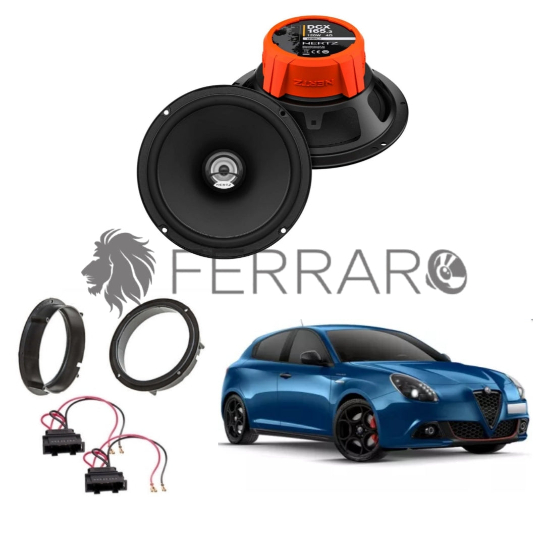 Hertz Kit 2 Casse | DCX 165.3 | Anteriori | AlfaRomeo Giulietta