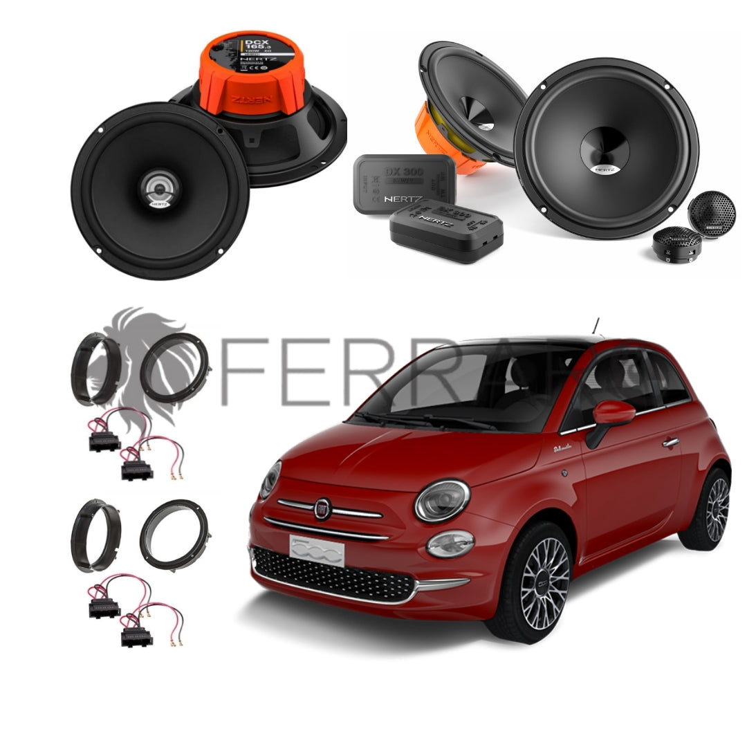 Hertz Kit 6 Casse | DSK 165.3 | DCX 165.3 | Ant/Post | Fiat 500